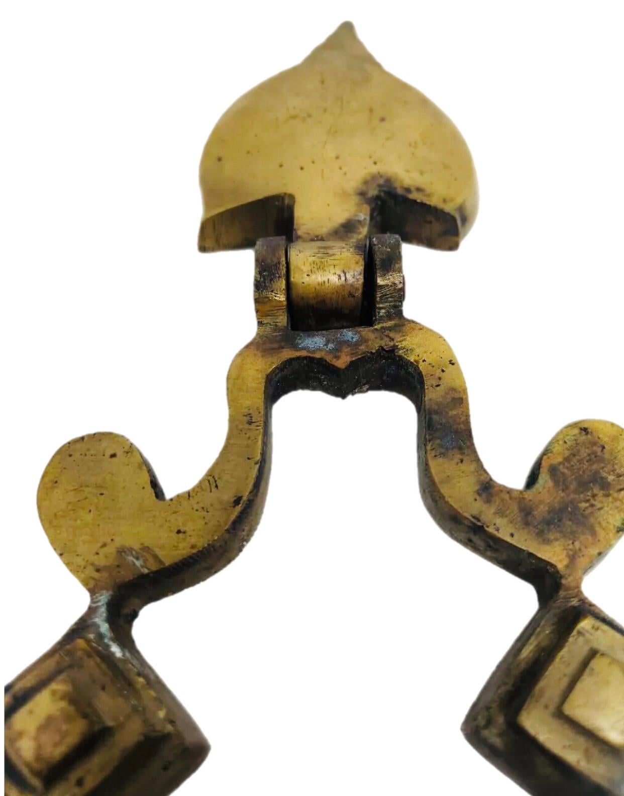 Frisman Vintage Massive Mid Century Modern 12" Gothic UK Artisan Asian Insp Door Knocker 6 lbss+