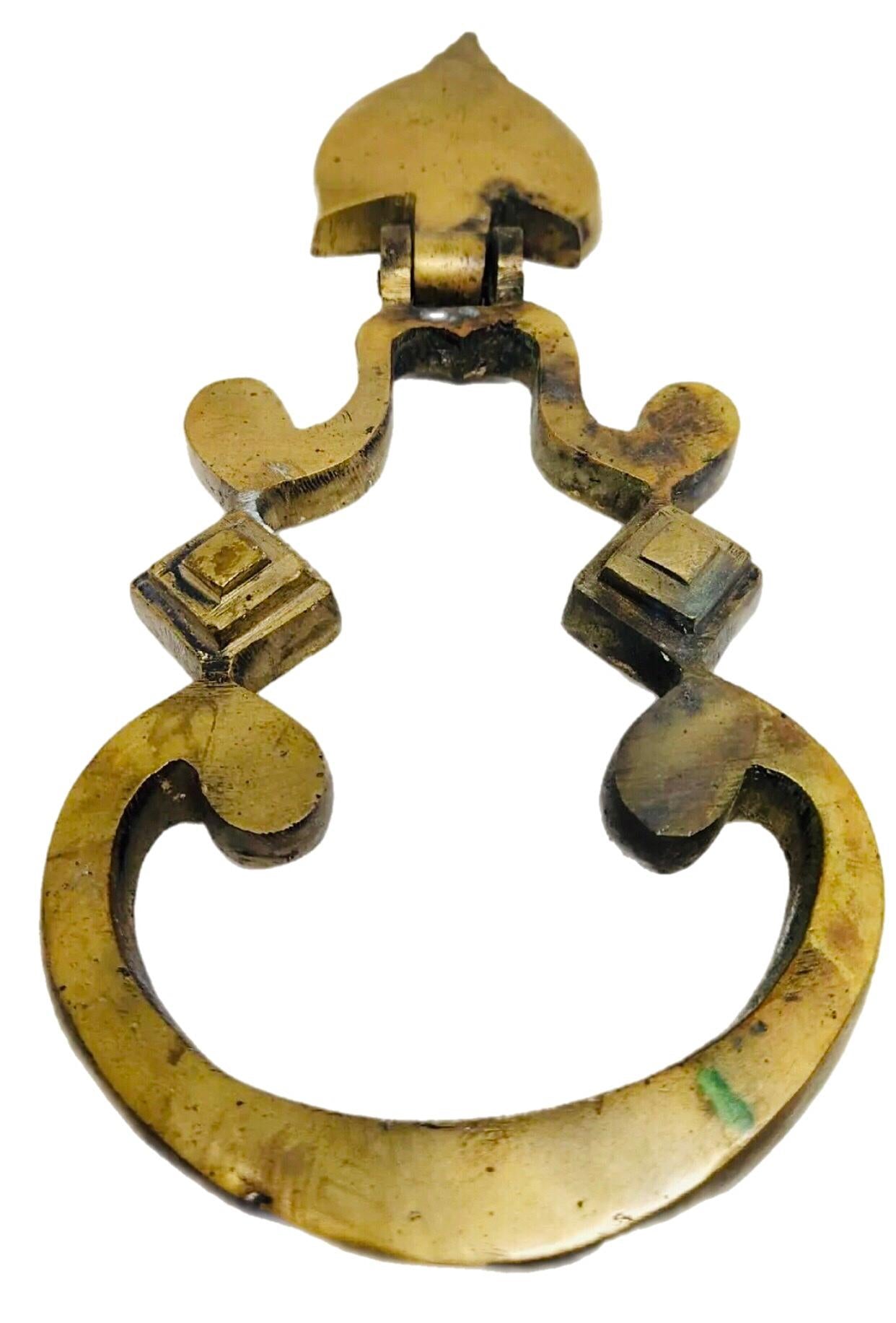 Frisman Vintage Massive Mid Century Modern 12" Gothic UK Artisan Asian Insp Door Knocker 6 lbss+