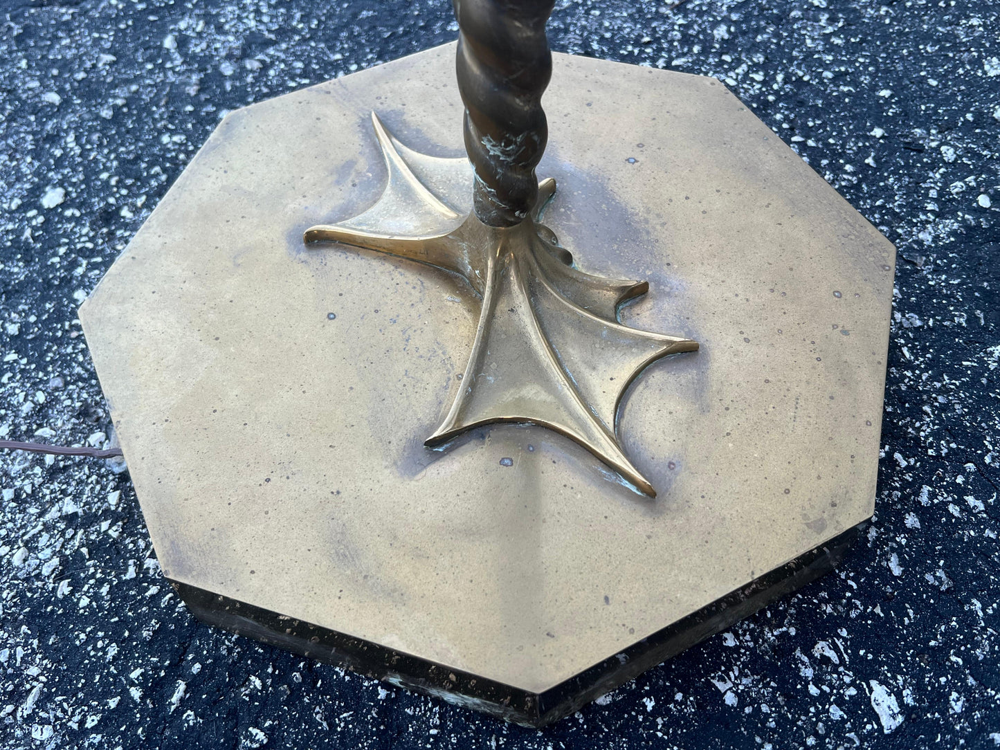 Frisman Vintage Whimsical Brass Frog Floor Lamp by Chapman 1979
