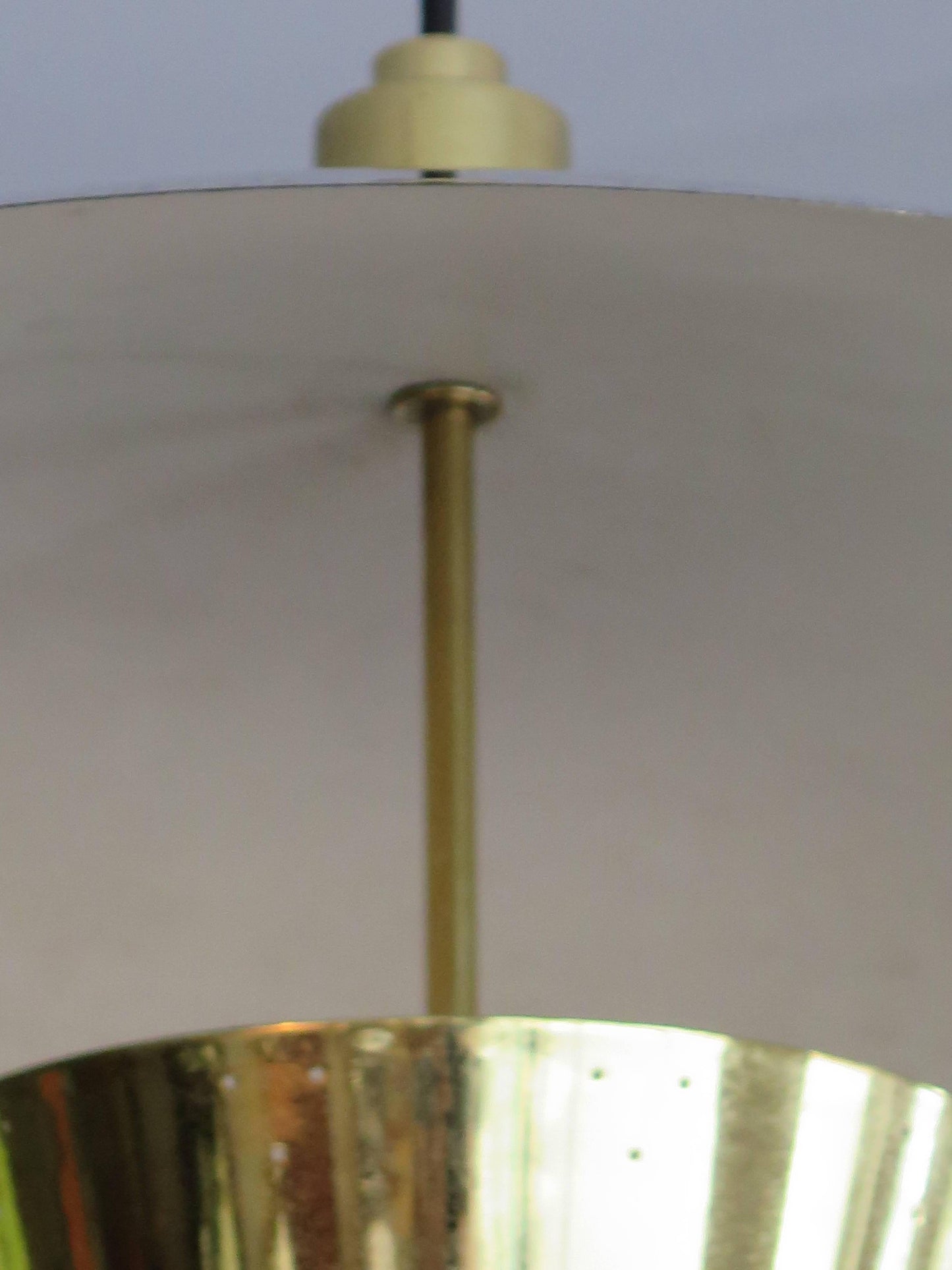 Frisman Vintage Brass Pendant Adjustable Lamp
