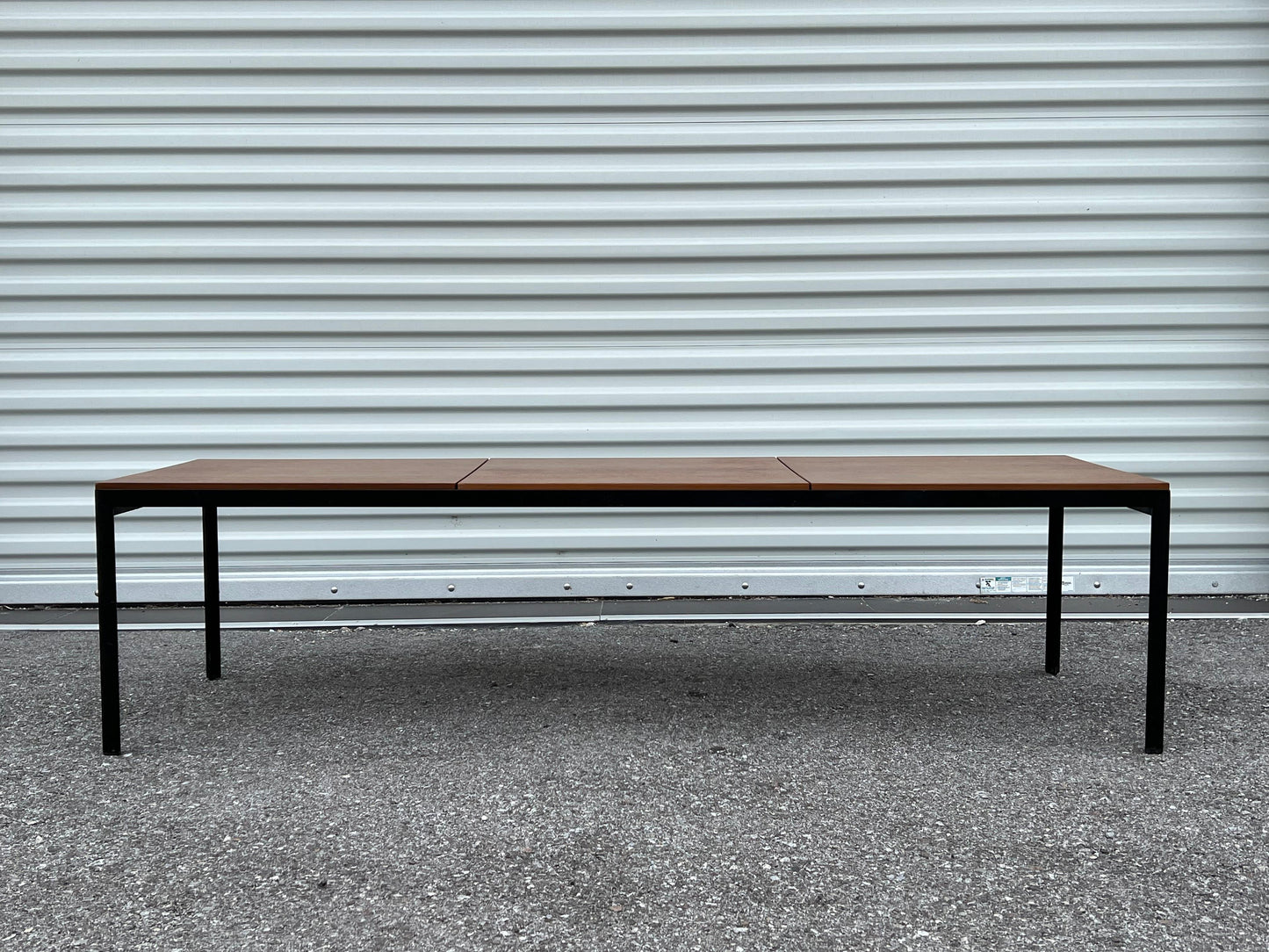 Frisman Vintage A Classic Knoll Coffee Table Or Bench With Angle Iron Frame Ca' 1960's