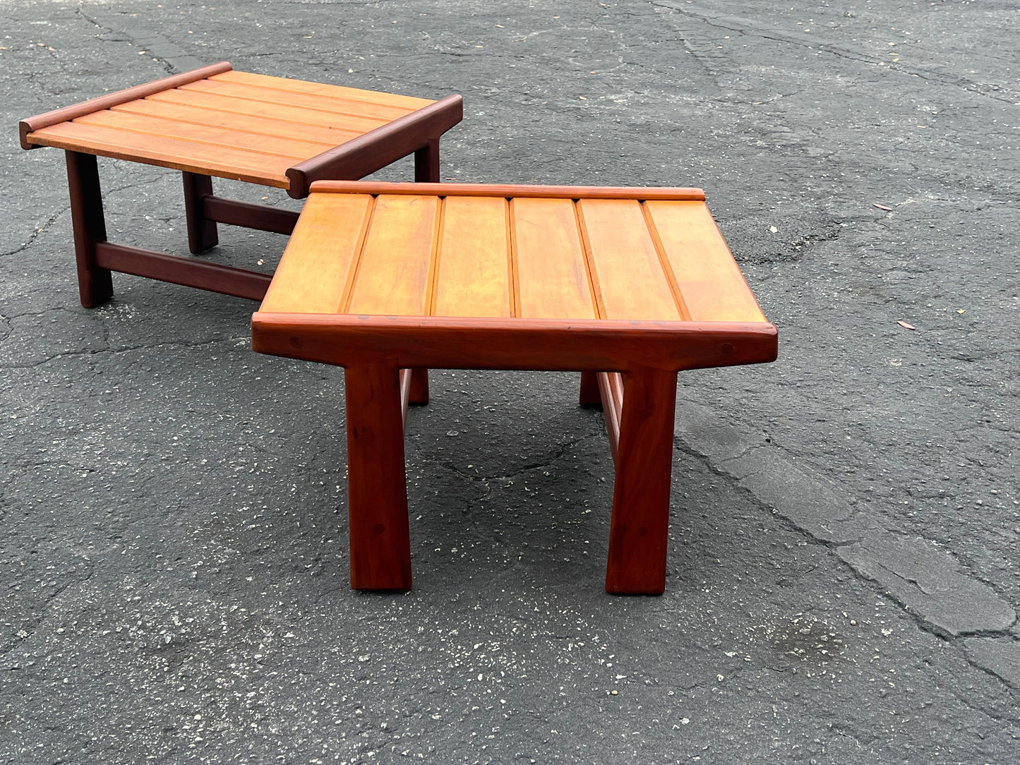 Frisman Vintage A Pair Of Unusual Hand Crafted Stools Ca' 1960's
