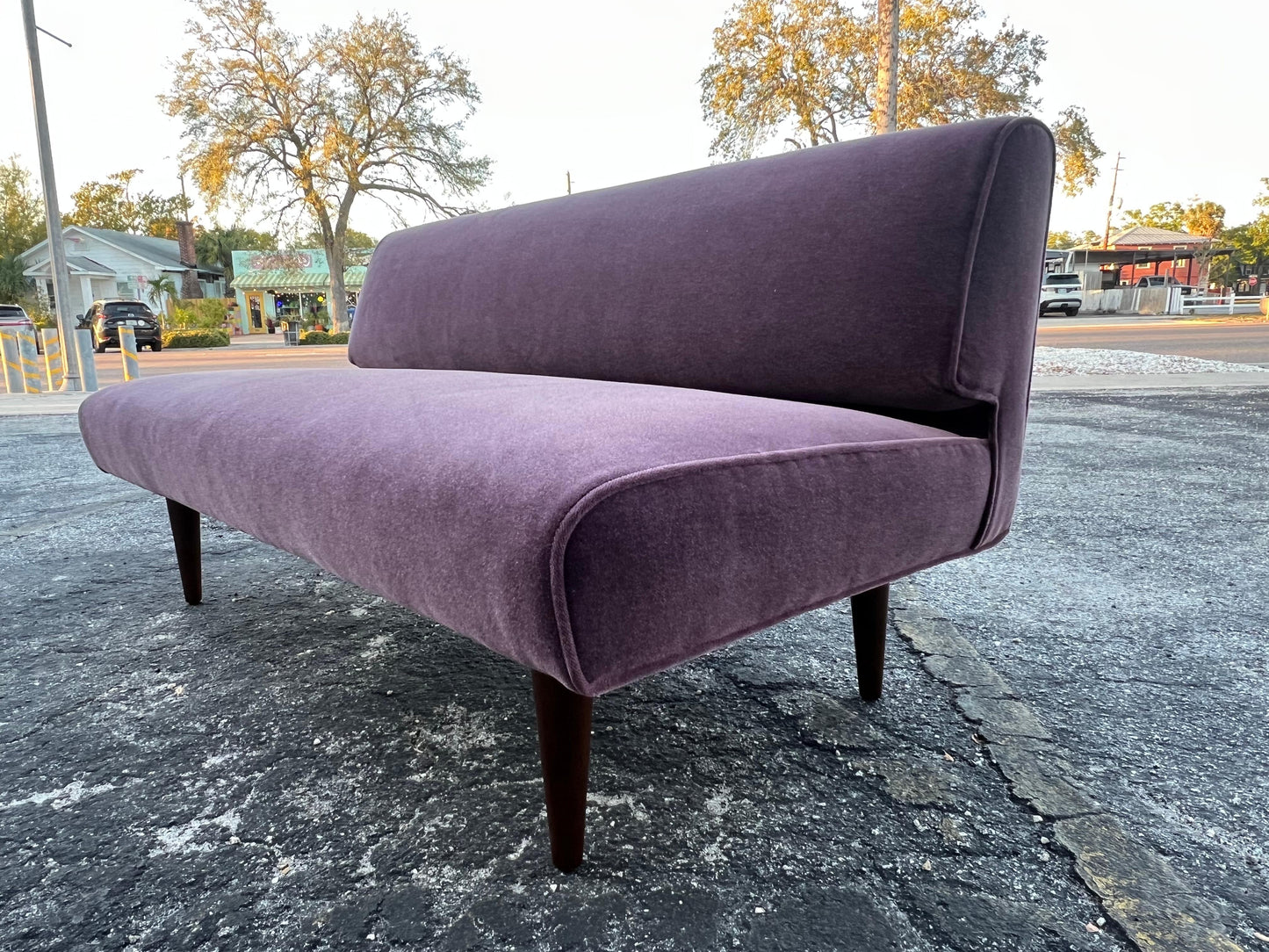 Frisman Vintage Edward Wormley Dunbar Channel Back Settee ca' 1940's