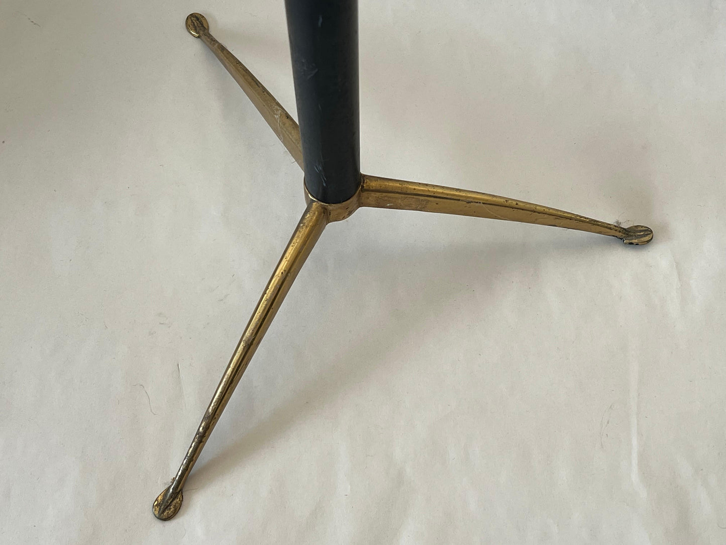Frisman Vintage Unusual Italian Gueridon with Moulded Glass Top