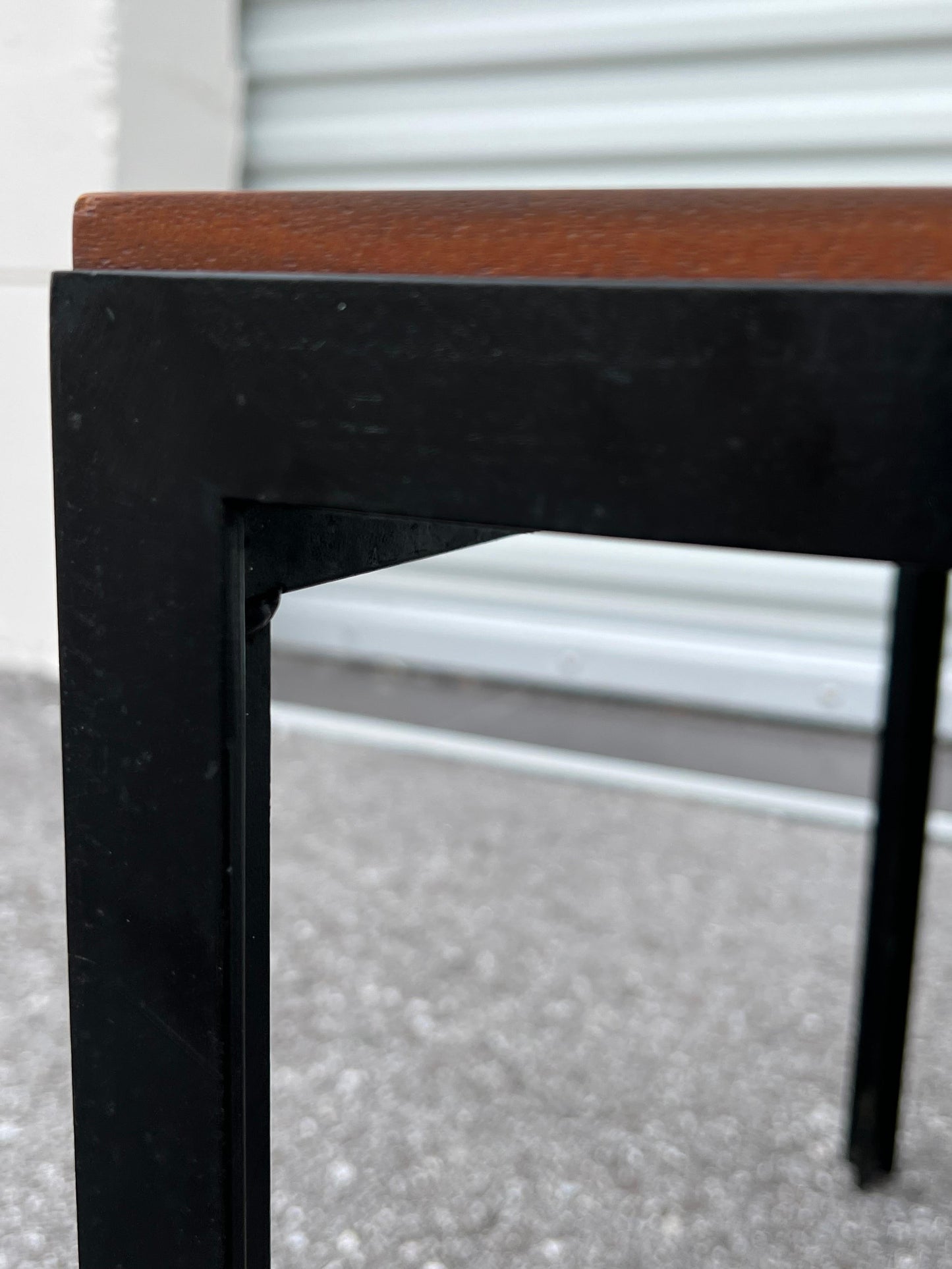 Frisman Vintage A Classic Knoll Coffee Table Or Bench With Angle Iron Frame Ca' 1960's