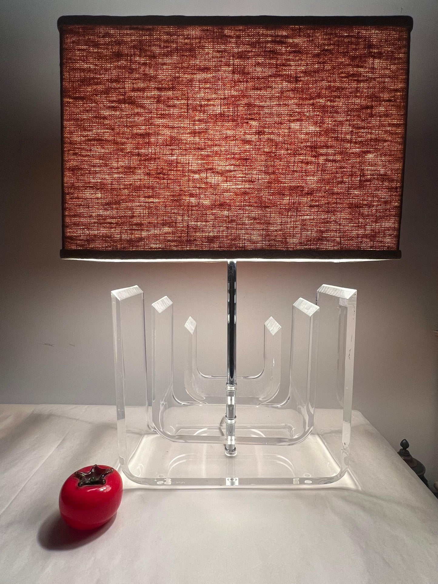 Frisman Vintage A Vintage Table Lucite Lamp By Marlee Ca' 1970's