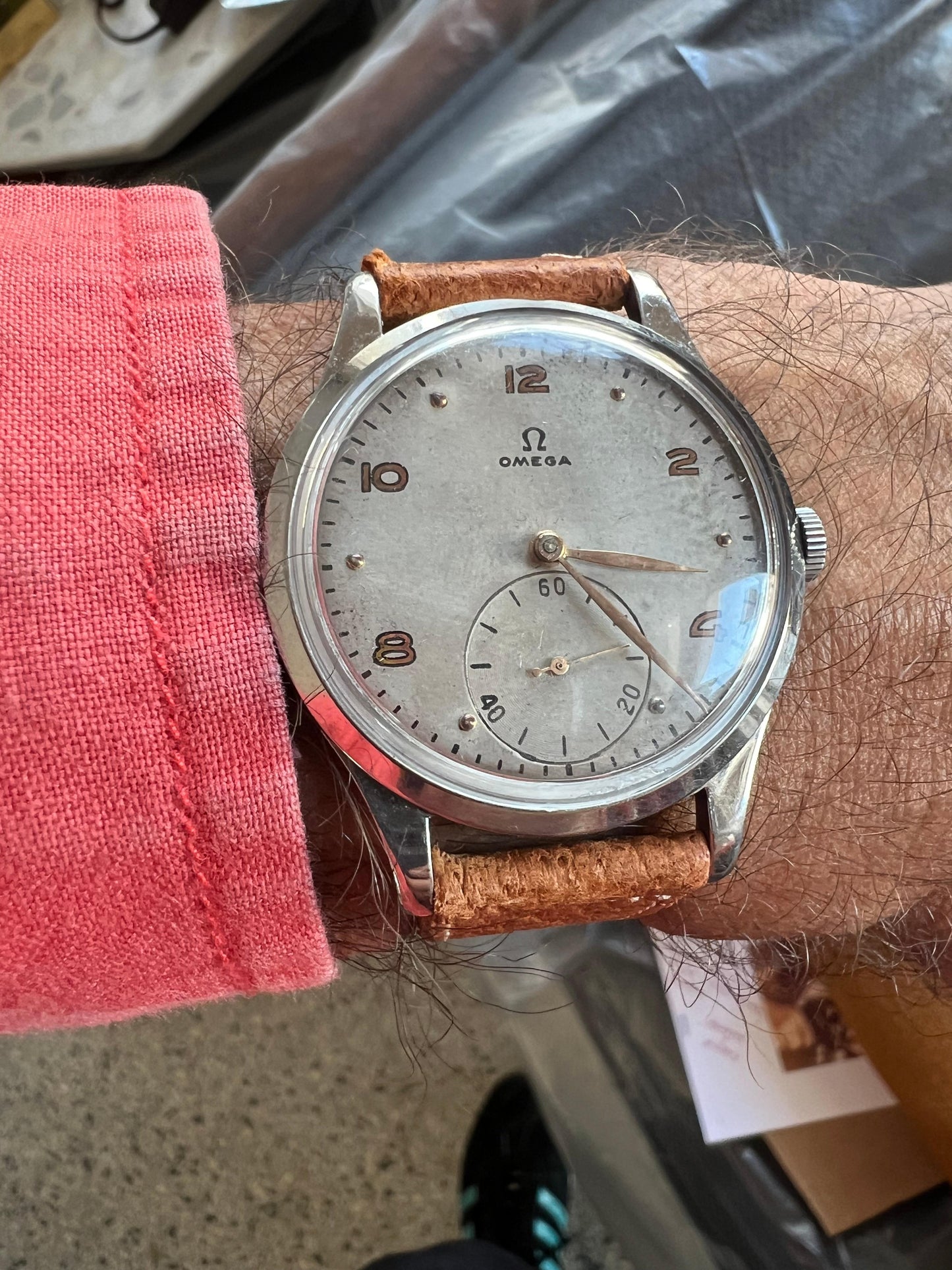Frisman Vintage Oversize Omega Wrist Watch ca' 1947