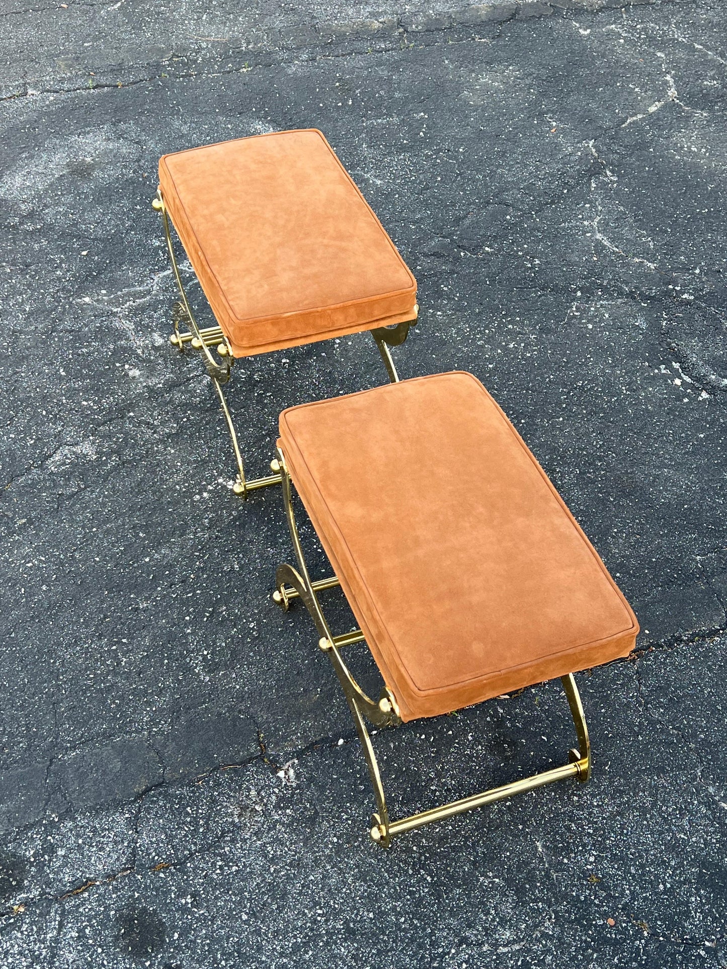 Frisman Vintage A Pair Of Unusual Benches By John Vesey ca' 1960's