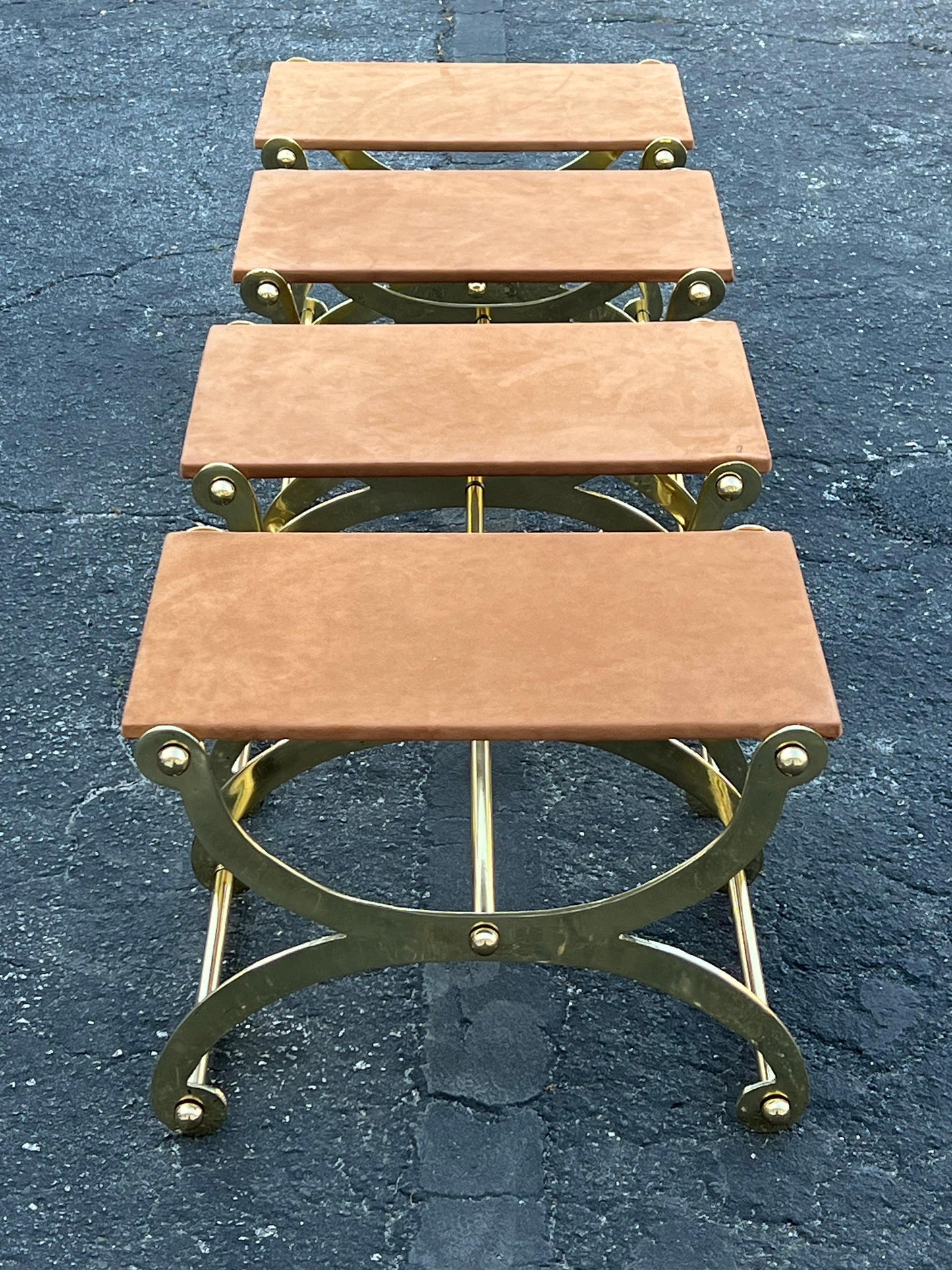 Frisman Vintage A Pair Of Unusual Benches By John Vesey ca' 1960's