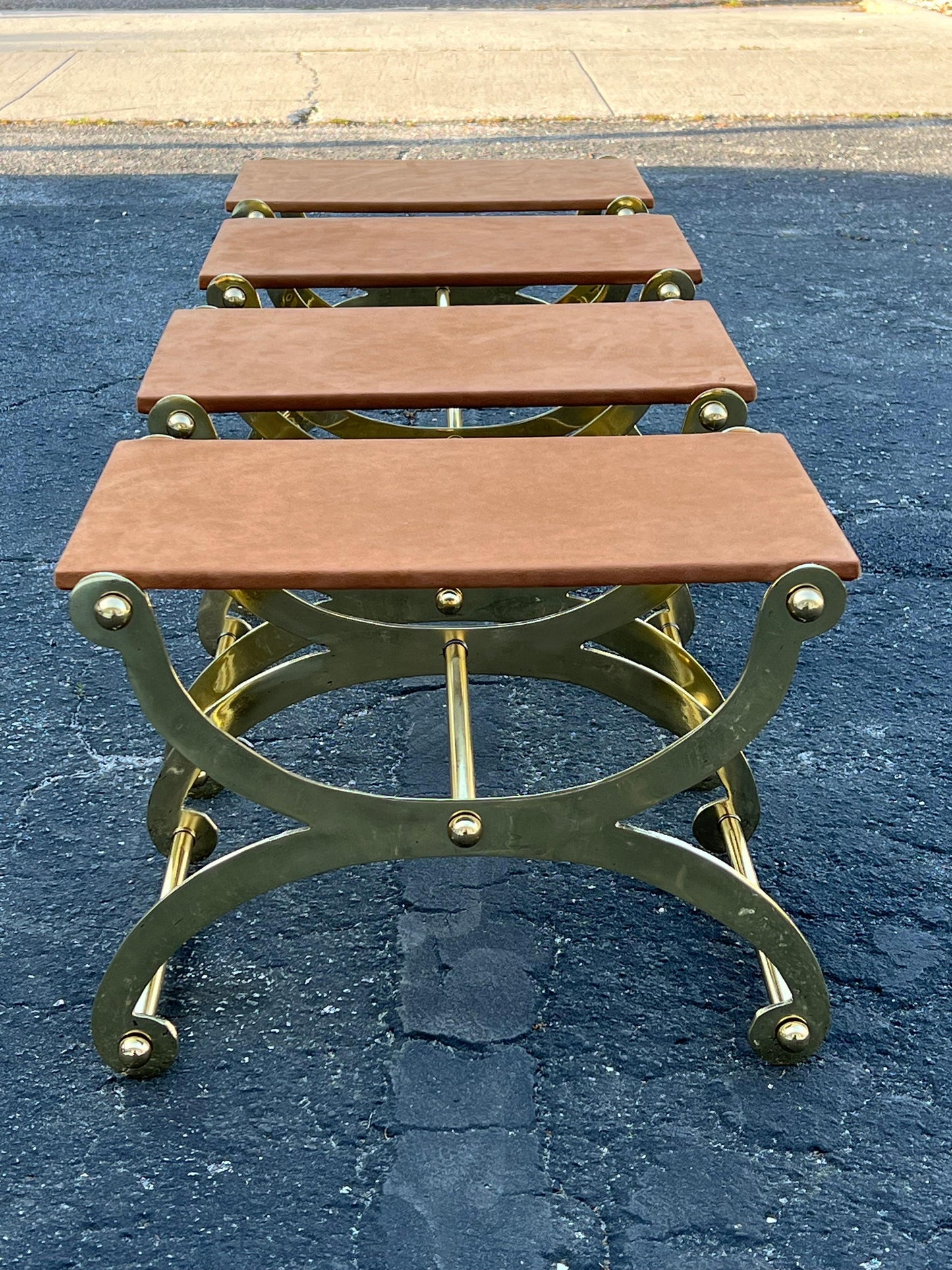Frisman Vintage A Pair Of Unusual Benches By John Vesey ca' 1960's