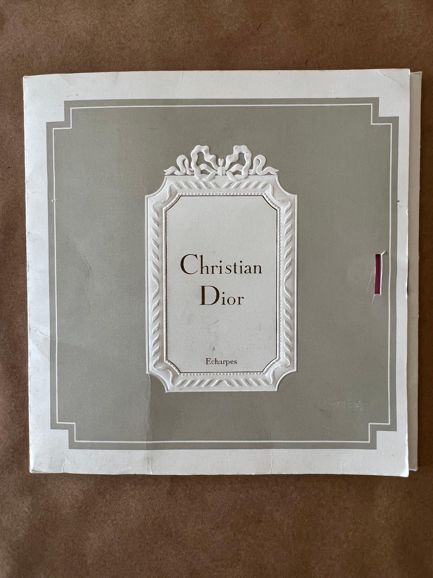 Frisman Vintage Unusual Silk Scarf By Christian Dior 1960's