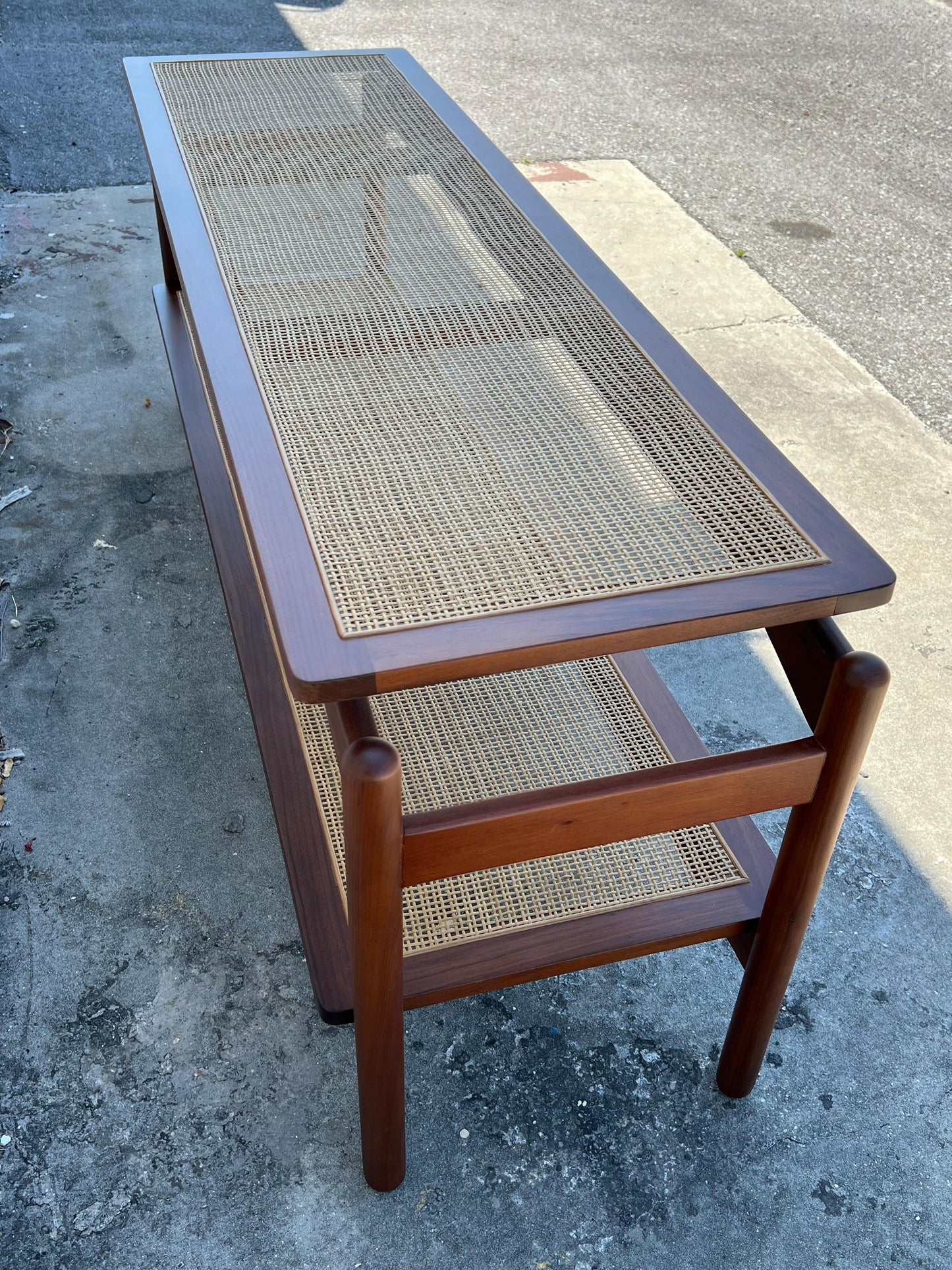 Frisman Vintage Floating Console Table by Greta Grossman for Glenn of California