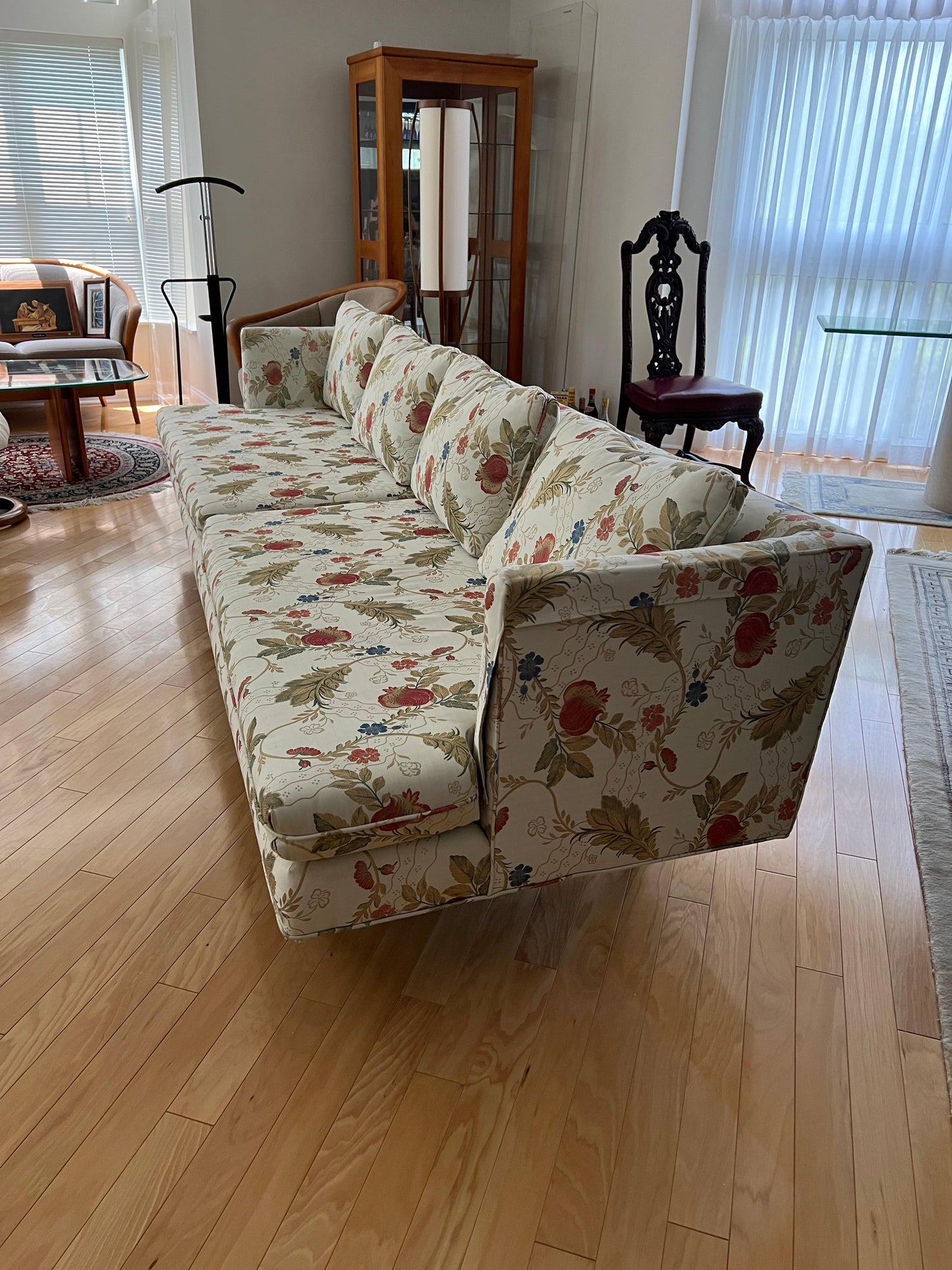 Frisman Vintage A Classic Edward Wormley Dunbar Sofa With Rosewood Legs Model 4907