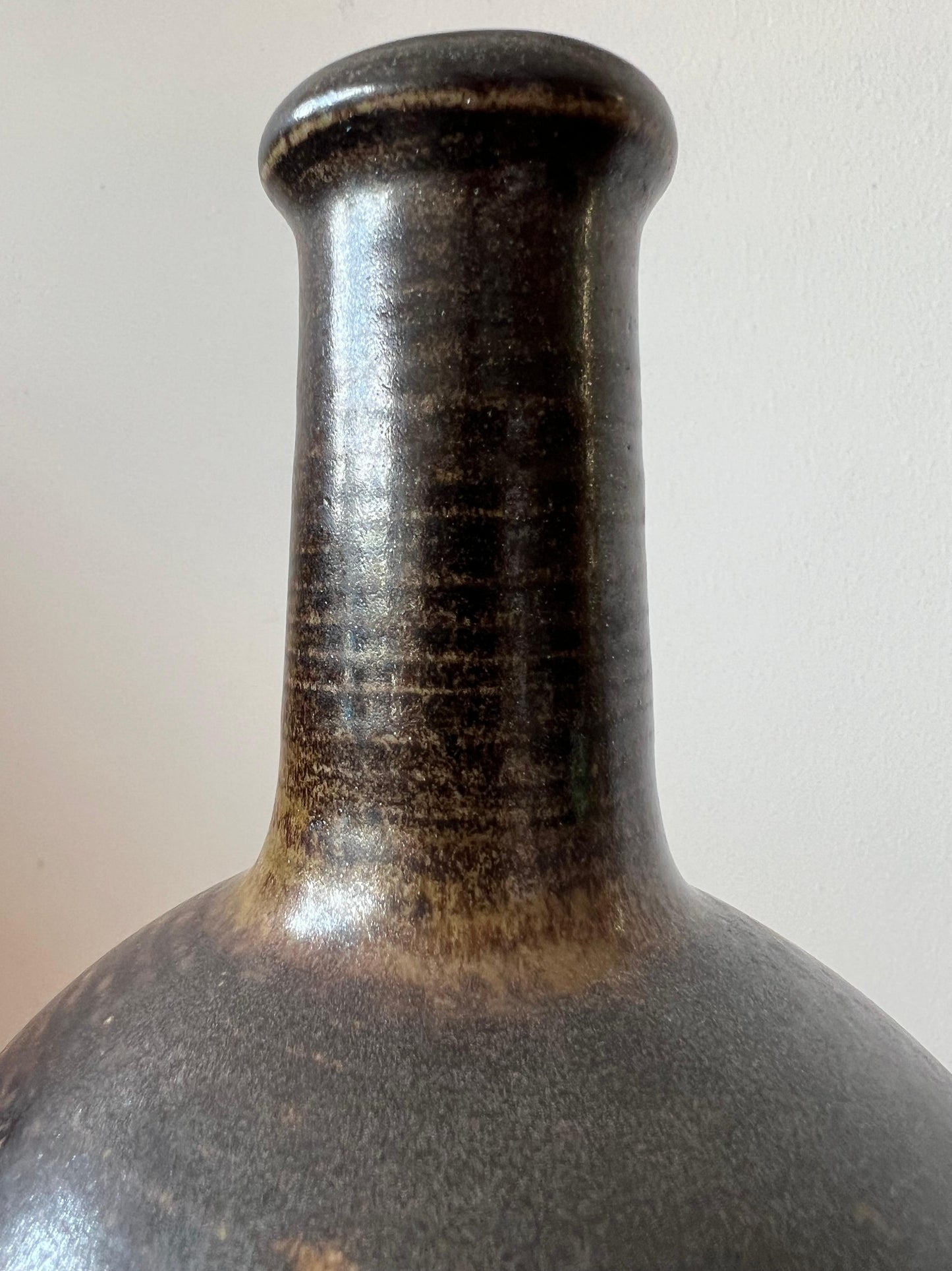 Frisman Vintage Ceramic Vase By Okki Laine Finland Ca' 1950's