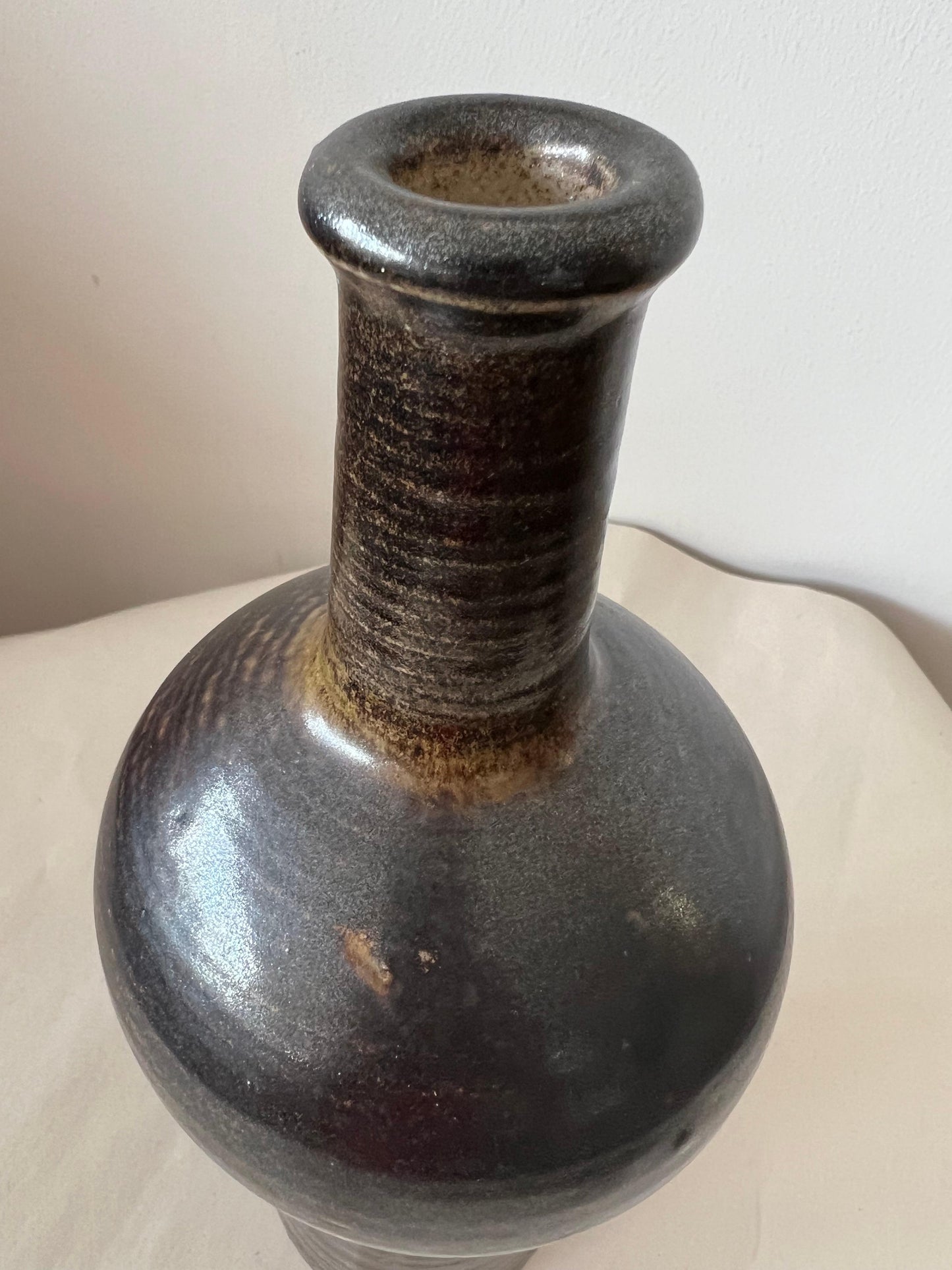 Frisman Vintage Ceramic Vase By Okki Laine Finland Ca' 1950's