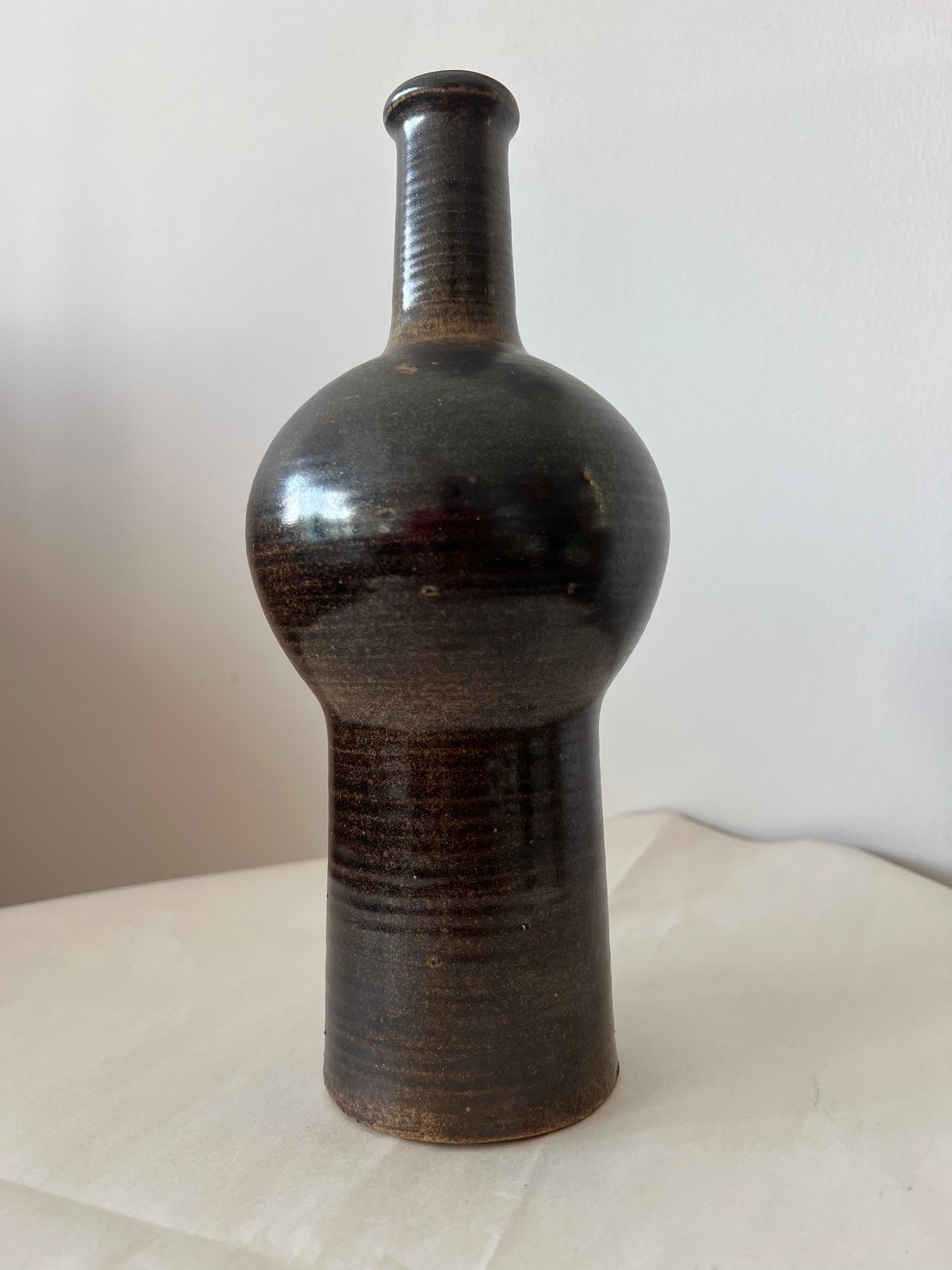 Frisman Vintage Ceramic Vase By Okki Laine Finland Ca' 1950's