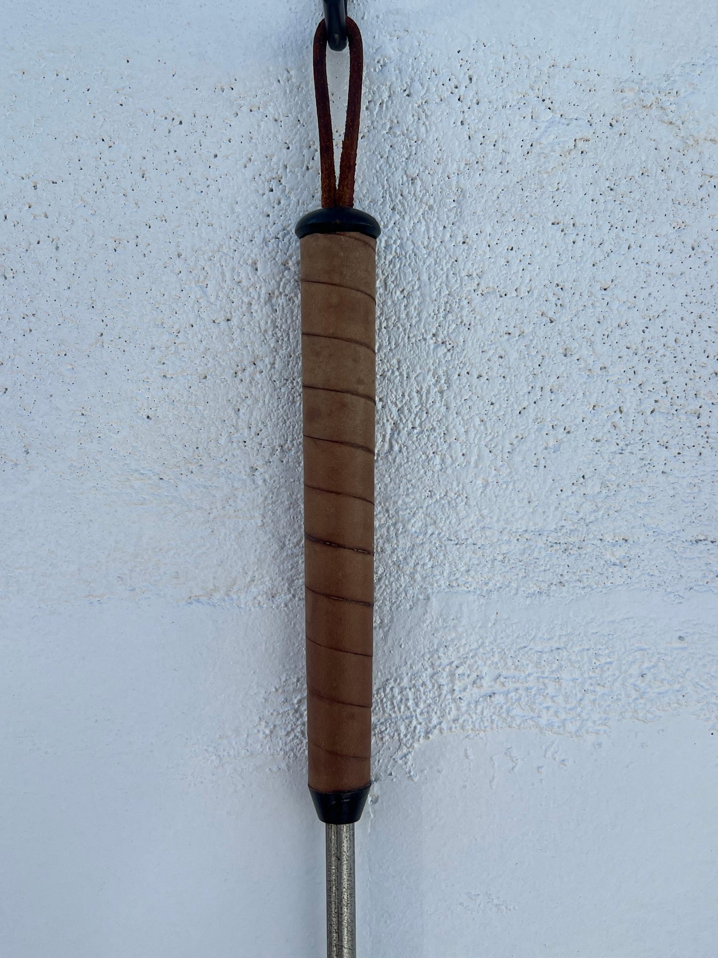 Frisman Vintage Modernist Firetools With Leather Wrapped Handles Ca' 1950's