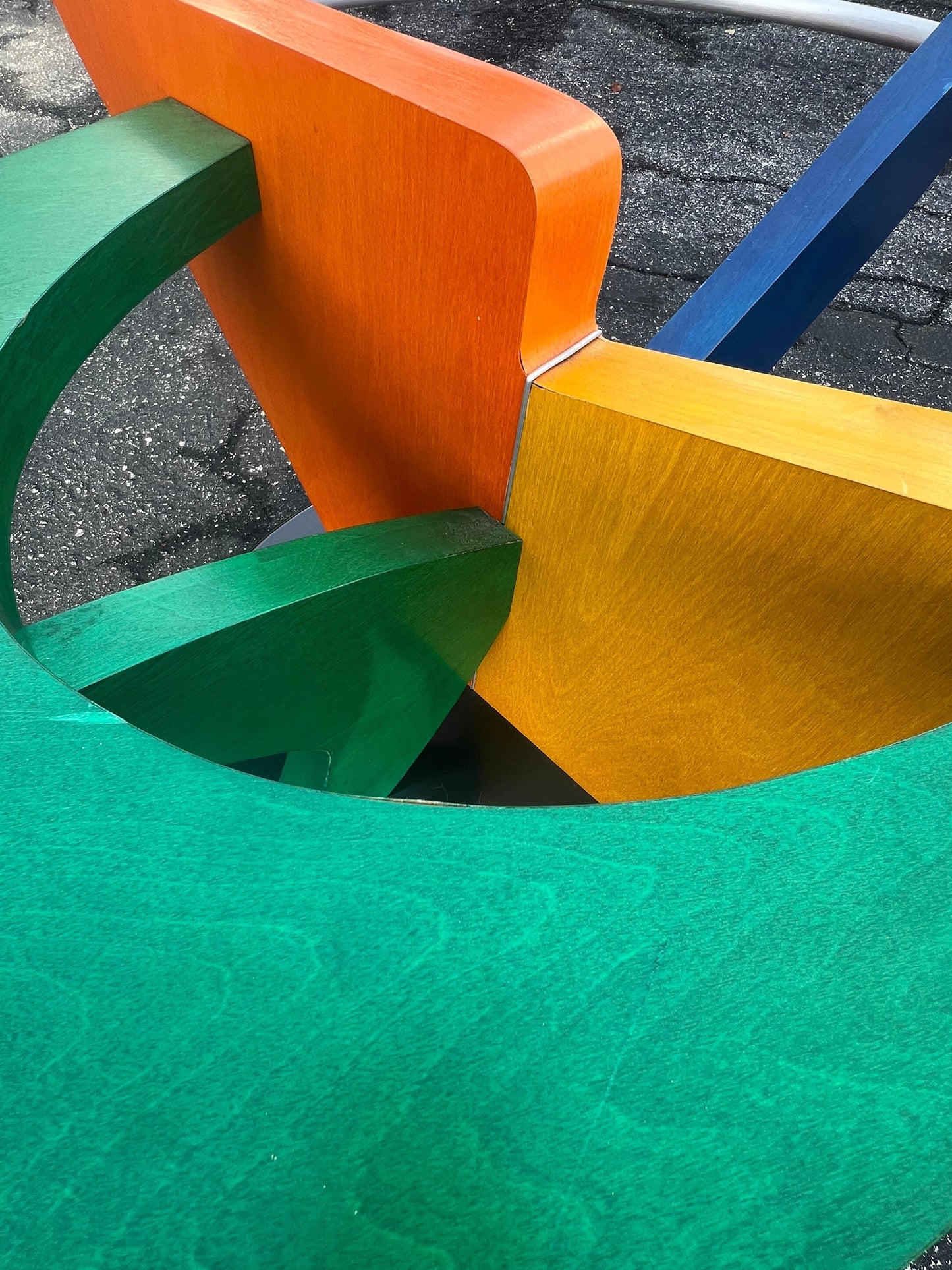 Frisman Vintage Funky Post Modern Colorful Coffee Table ca' 1990
