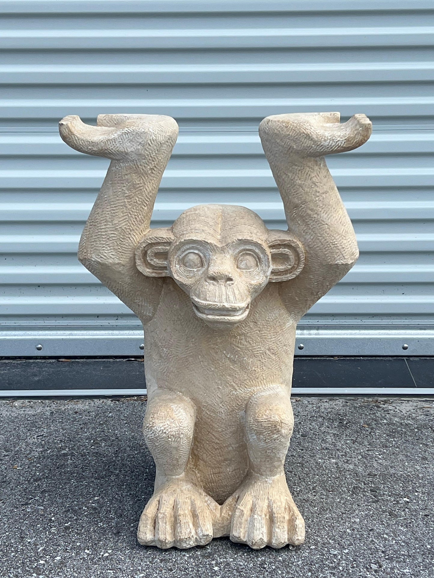 Frisman Vintage Cast Concrete Monkey Console Table Ca' 1970's
