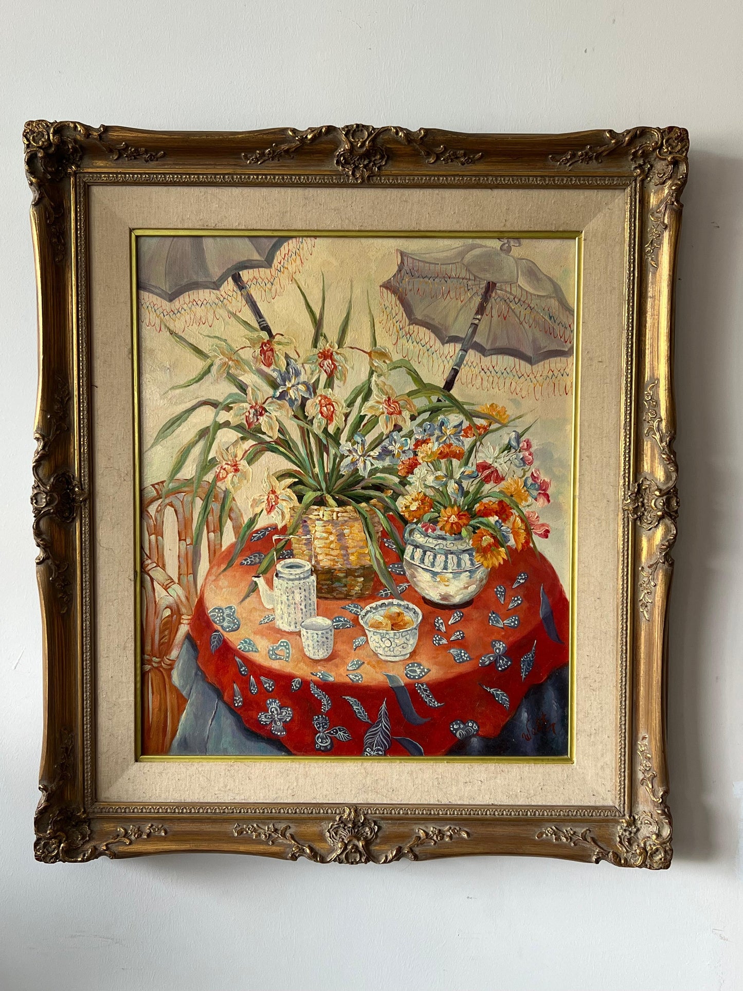 Frisman Vintage An Interesting Still Life Painting Ca' 1920's-30's