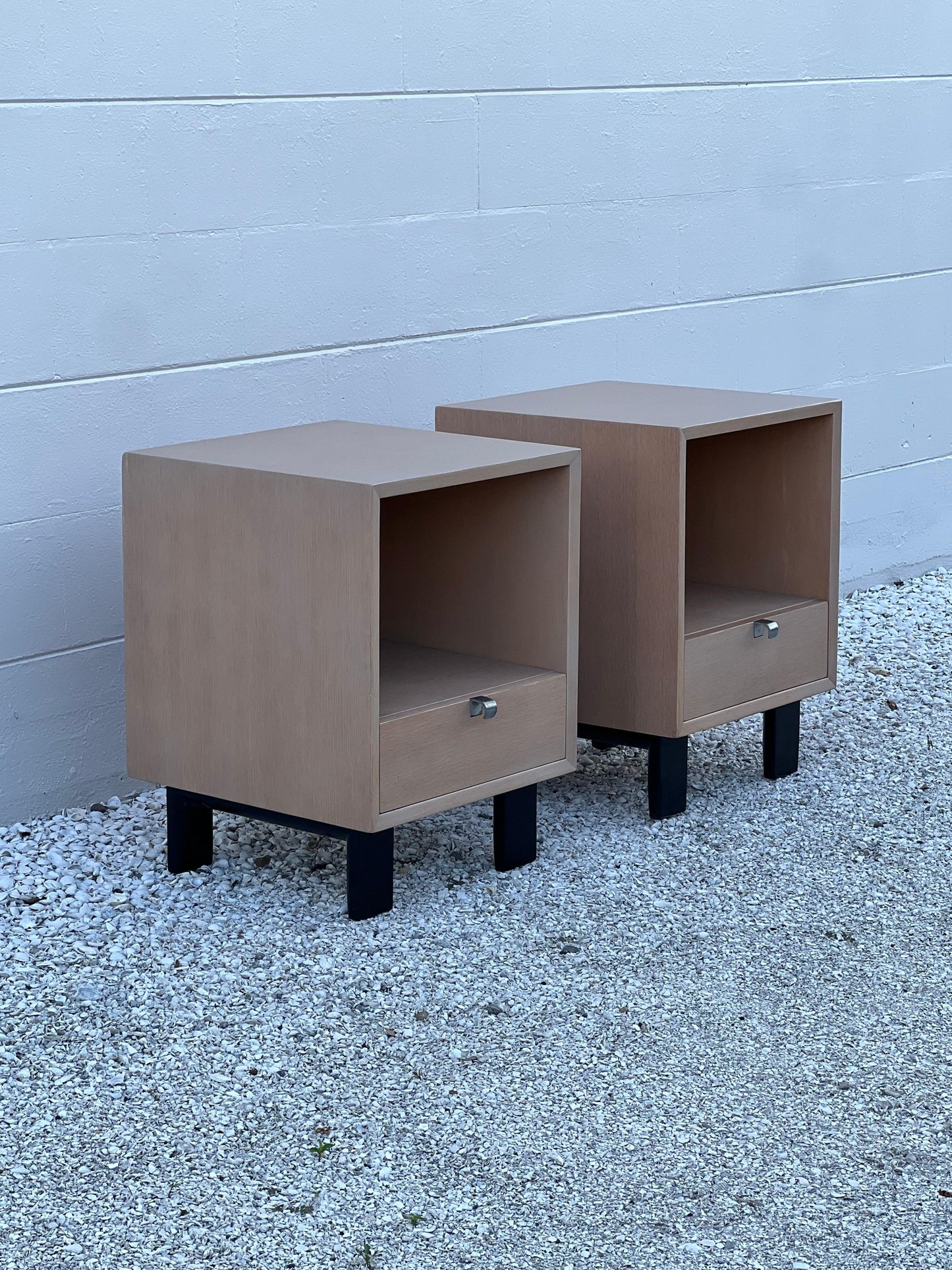 Frisman Vintage A Classic Pair of George Nelson Night Stands Herman Miller Basic Series 1950's