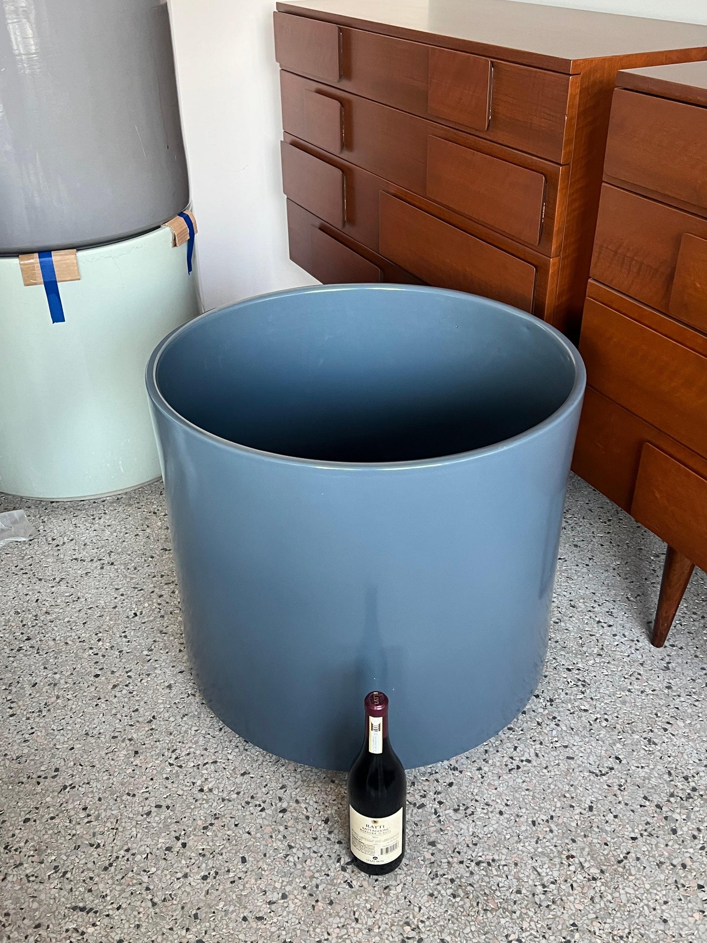 Frisman Vintage Massive Gainey Ceramic Pots #2422 Outdoor Planters