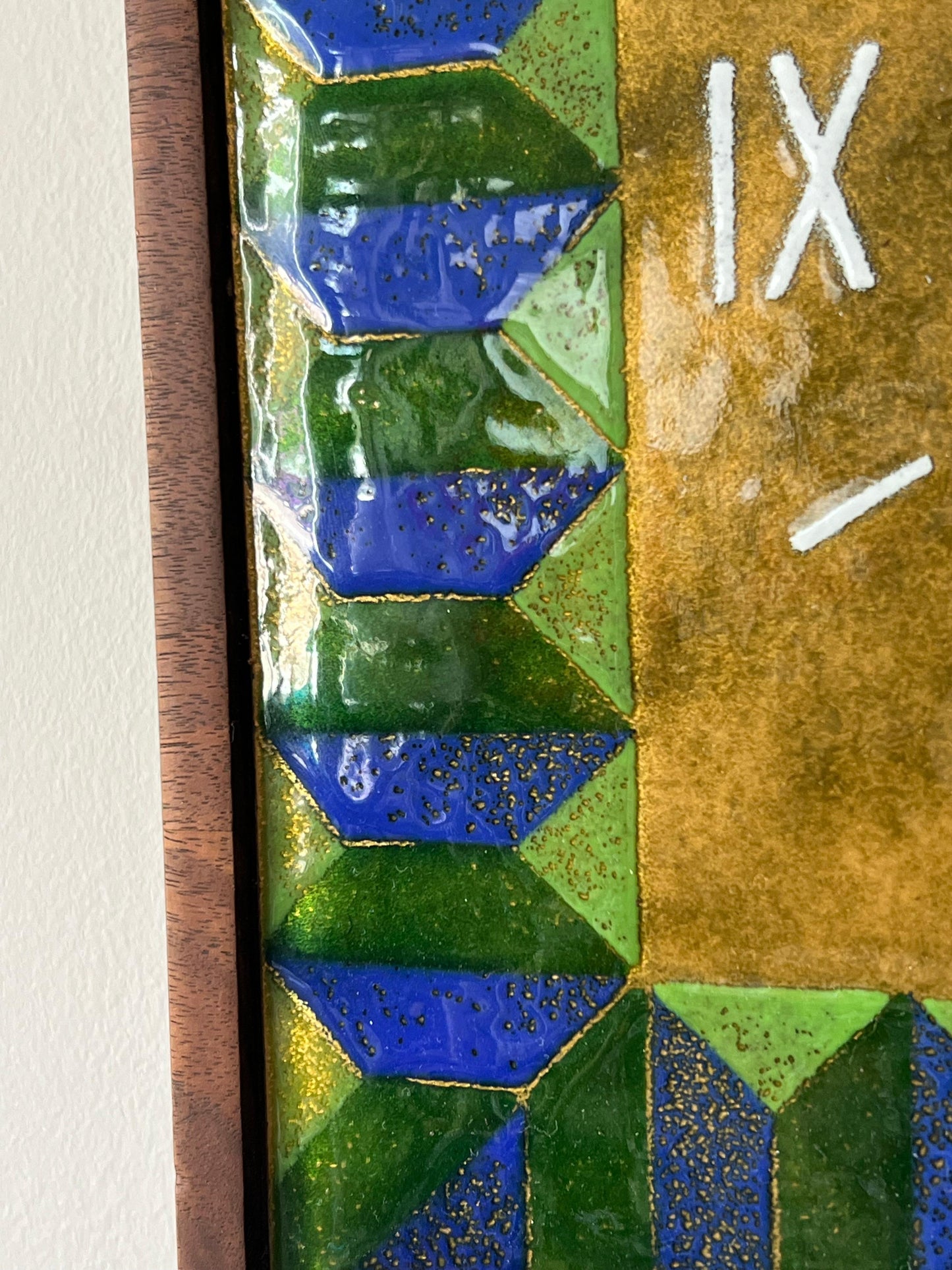 Frisman Vintage Unusual Enamel Wall Clock Ca' 1960's