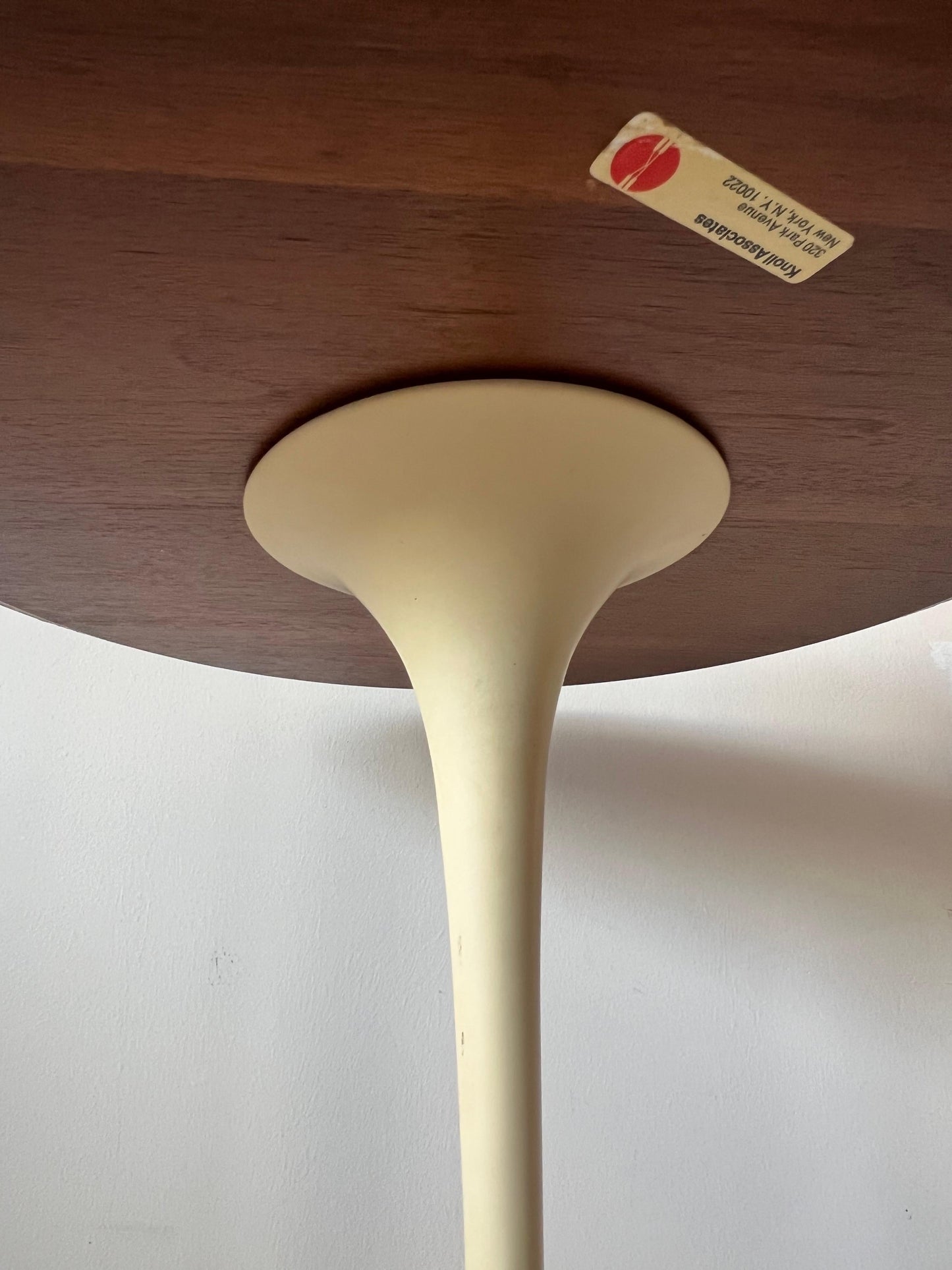 Frisman Vintage Original Eero Saarinen for Knoll International Tulip Side Table Walnut Top