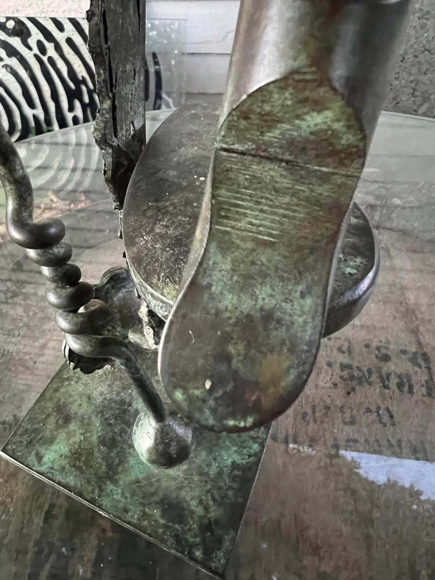 Frisman Vintage Bronze Sculpture by Rodger Mack, circa 1970s