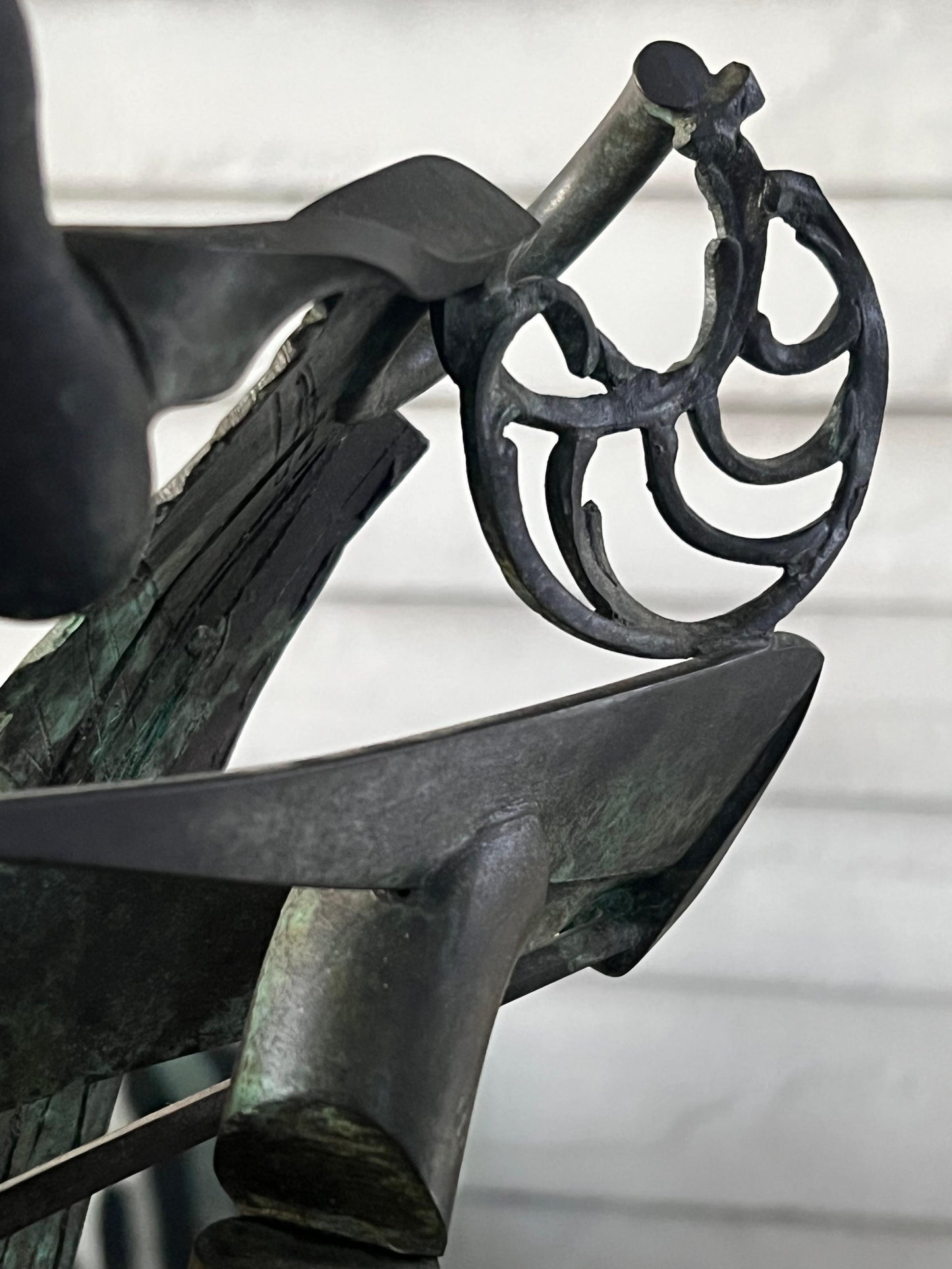 Frisman Vintage Bronze Sculpture by Rodger Mack, circa 1970s