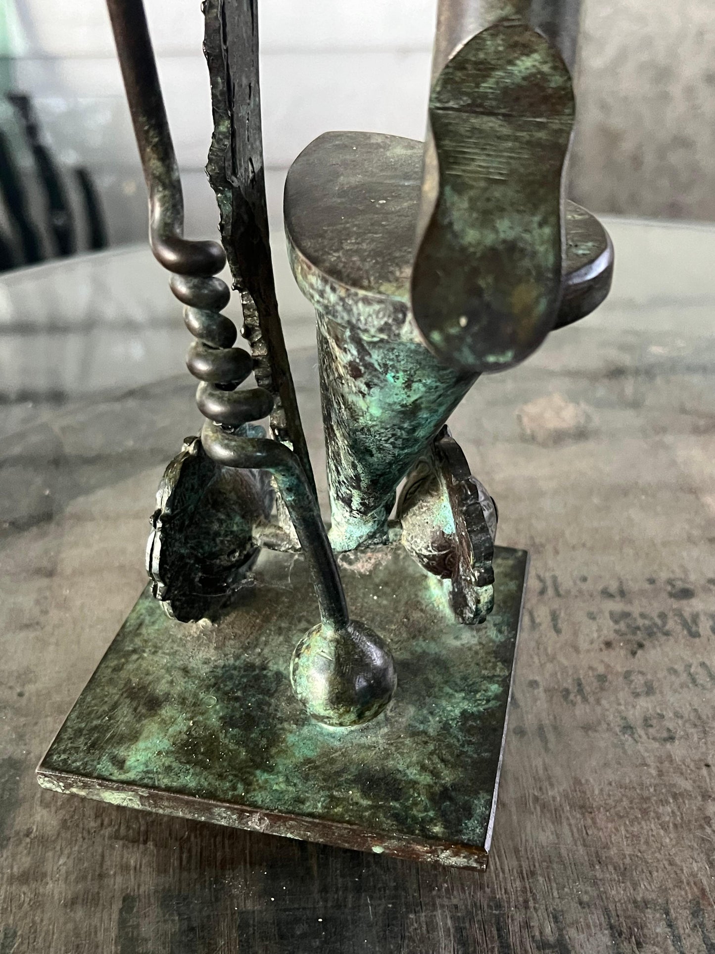 Frisman Vintage Bronze Sculpture by Rodger Mack, circa 1970s