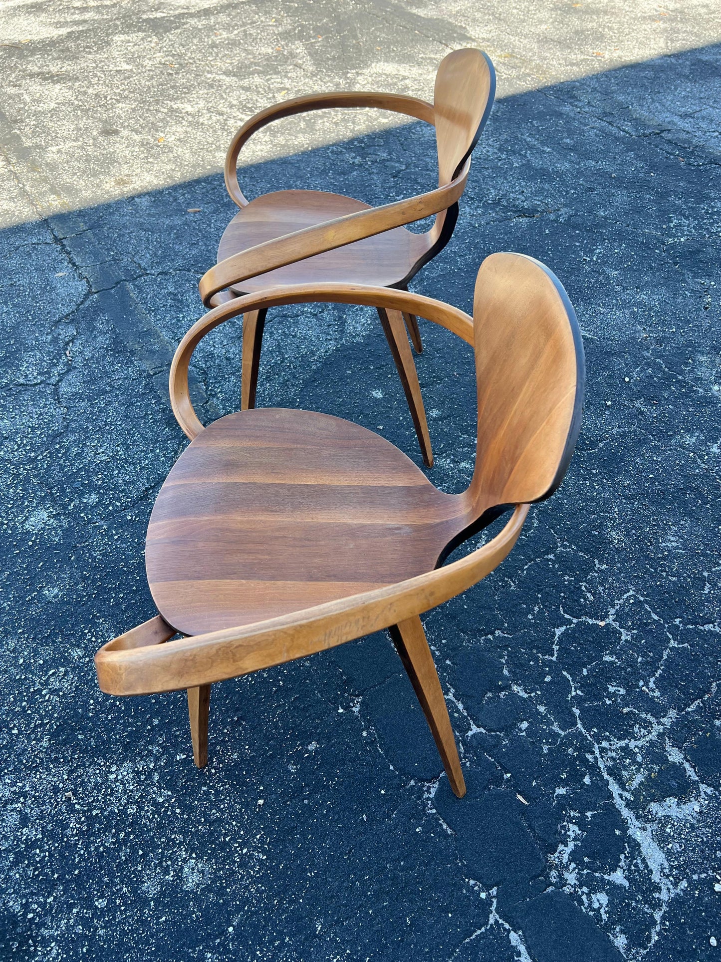 Frisman Vintage A Pair Of Vintage Norman Cherner Plycraft Armchairs ca' 1950's