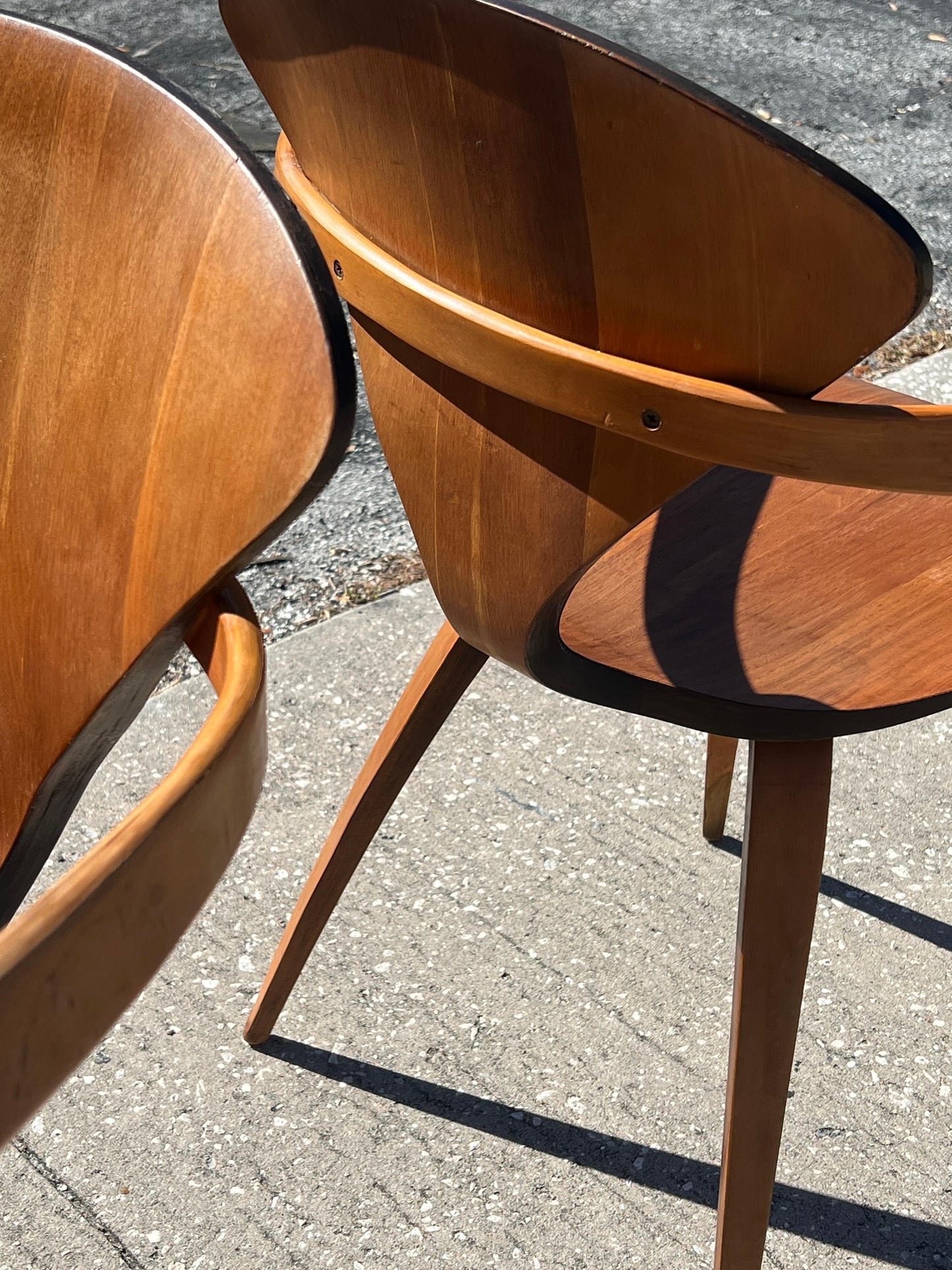 Frisman Vintage A Pair Of Vintage Norman Cherner Plycraft Armchairs ca' 1950's