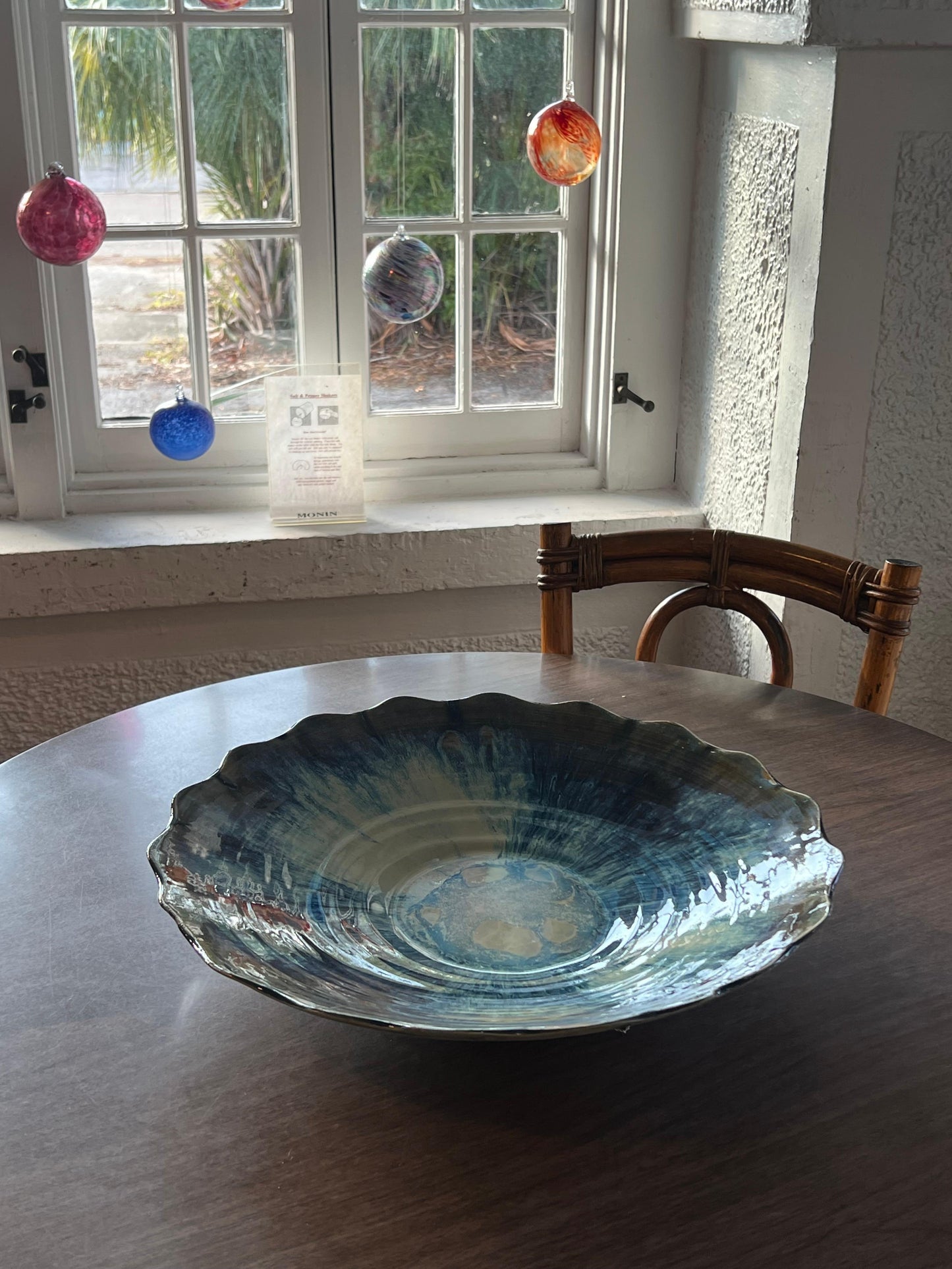 Frisman Vintage Charlie Parker Blue/Green Ceramic Charger