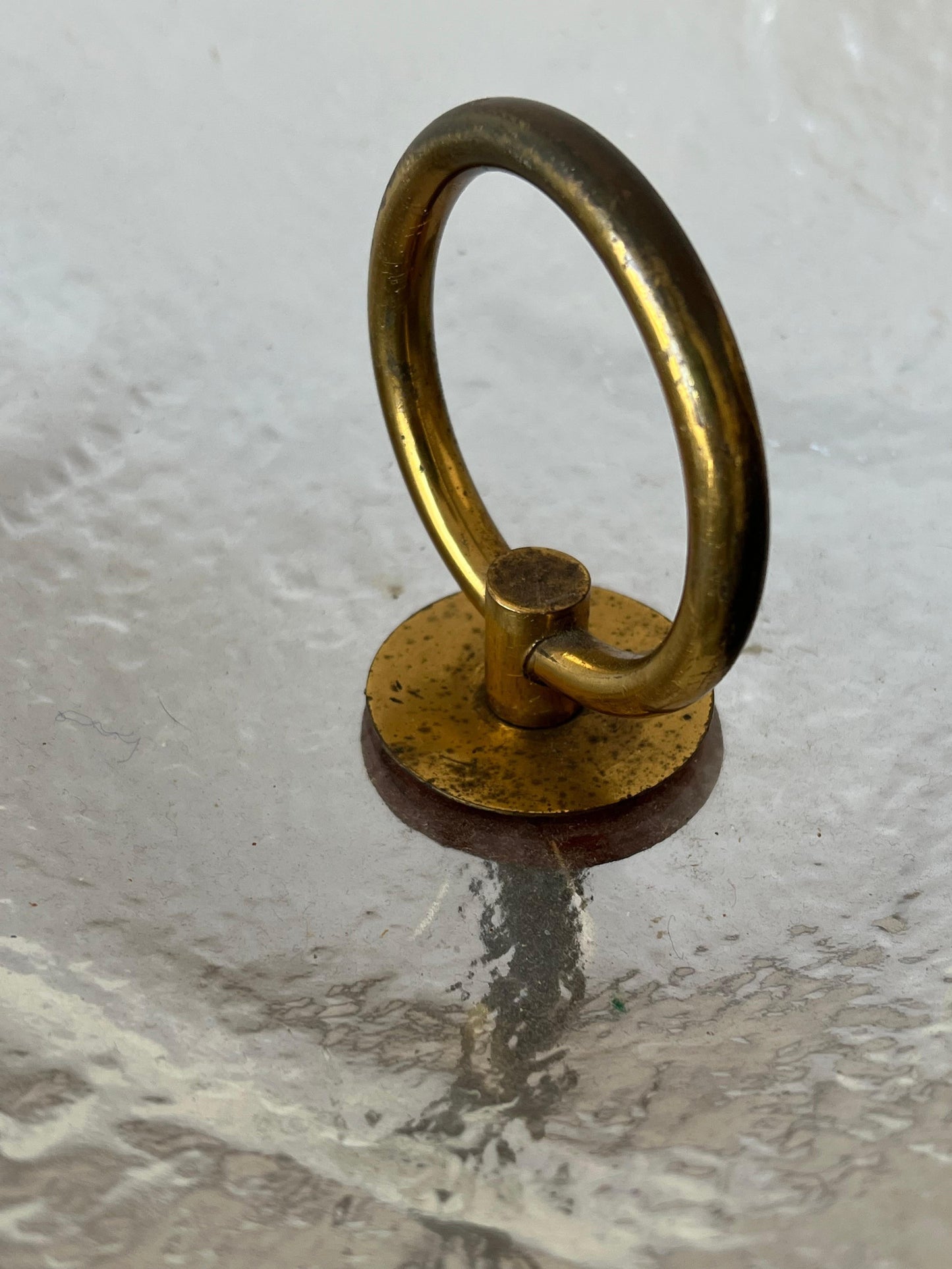 Frisman Vintage Unusual Italian Gueridon with Moulded Glass Top