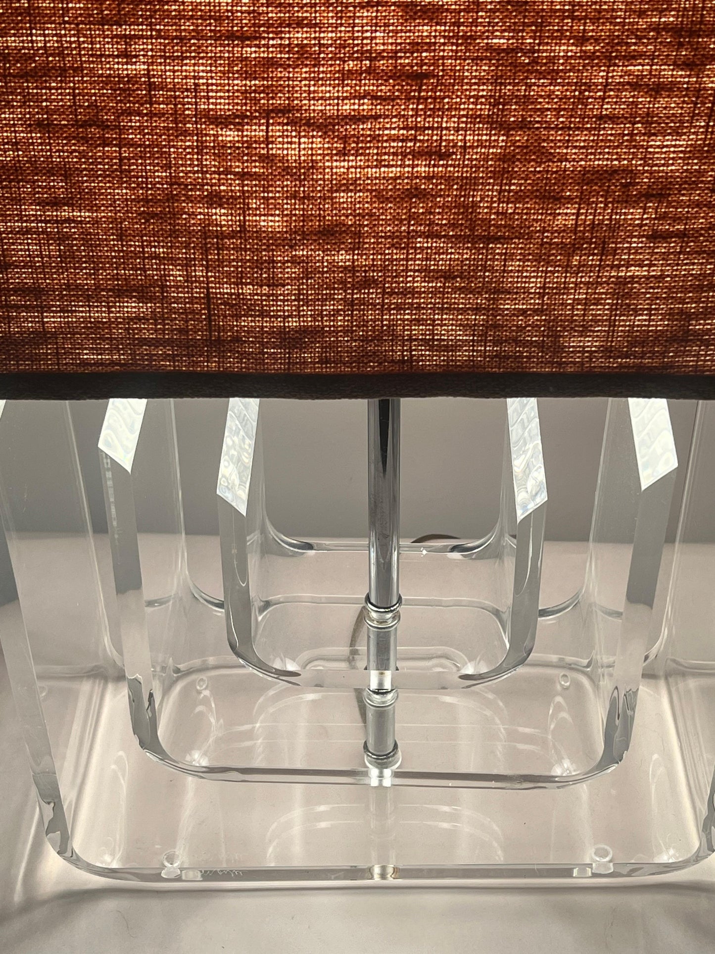 Frisman Vintage A Vintage Table Lucite Lamp By Marlee Ca' 1970's