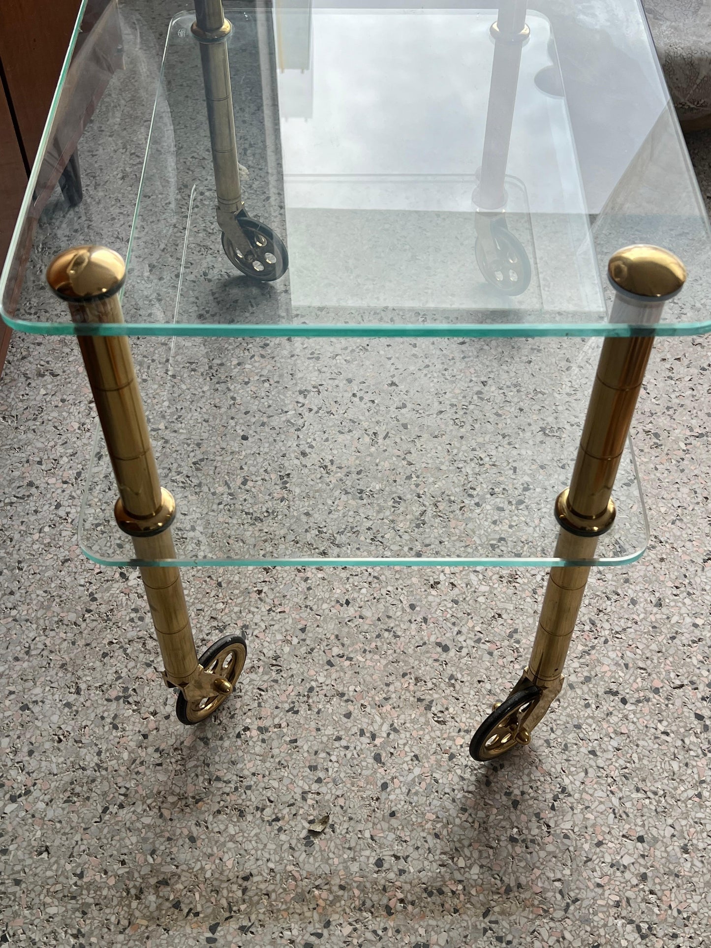 Frisman Vintage Brass Serving Cart by Osvaldo Borsani, circa 1938