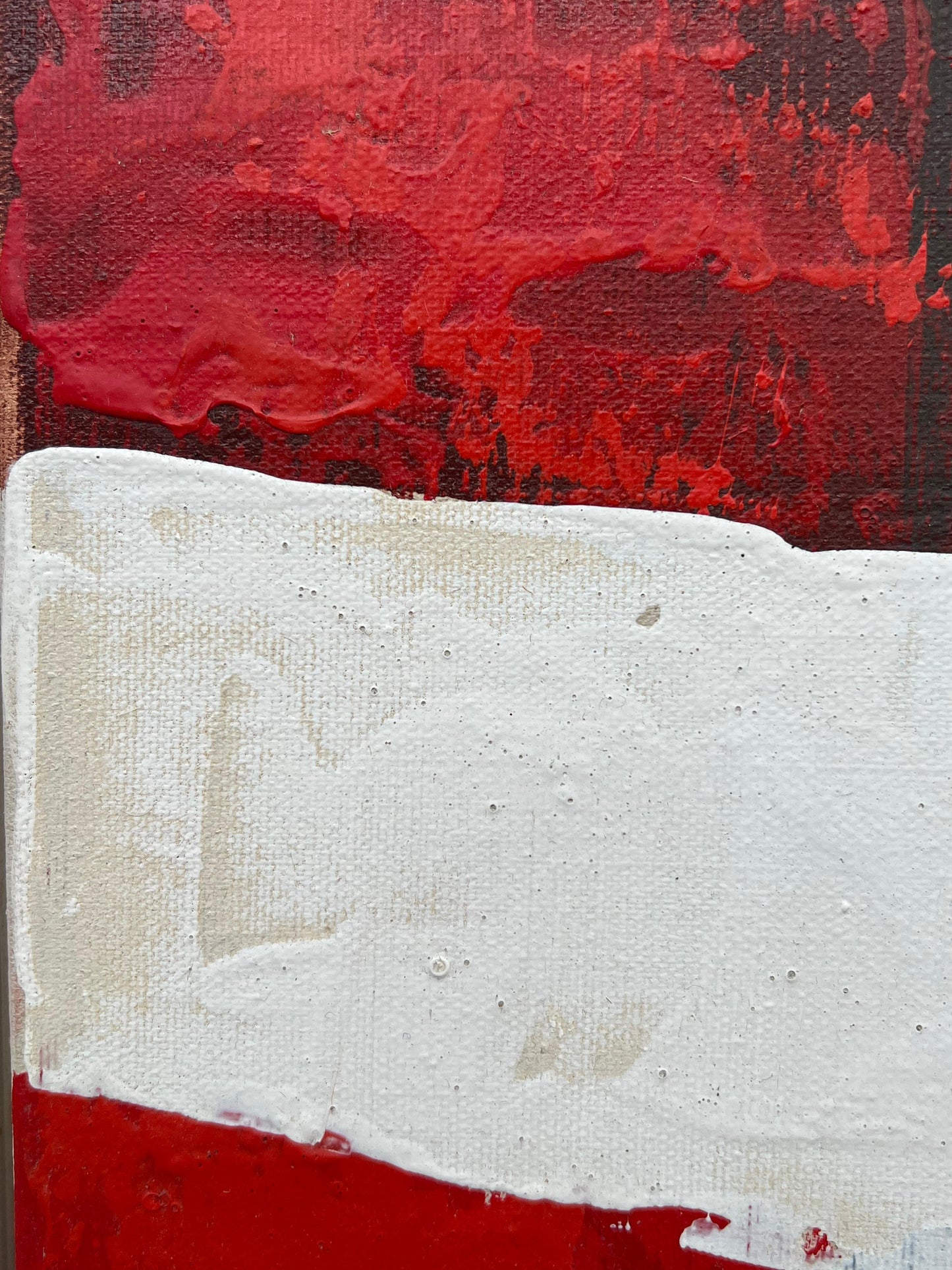 Frisman Vintage A Colorful Abstract Oil on Canvas by Lee Reynolds For Vanguard Studios