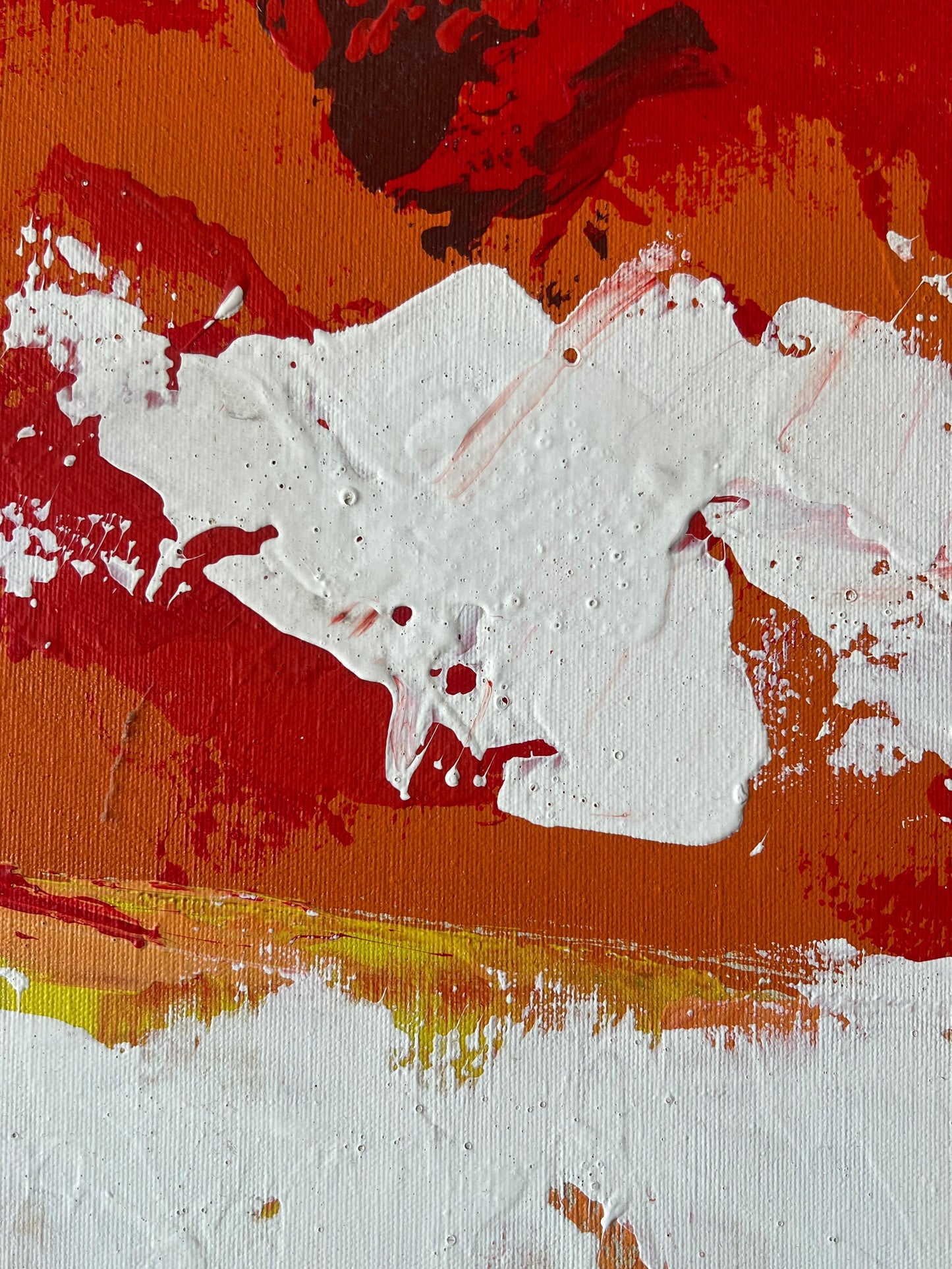 Frisman Vintage A Colorful Abstract Oil on Canvas by Lee Reynolds For Vanguard Studios