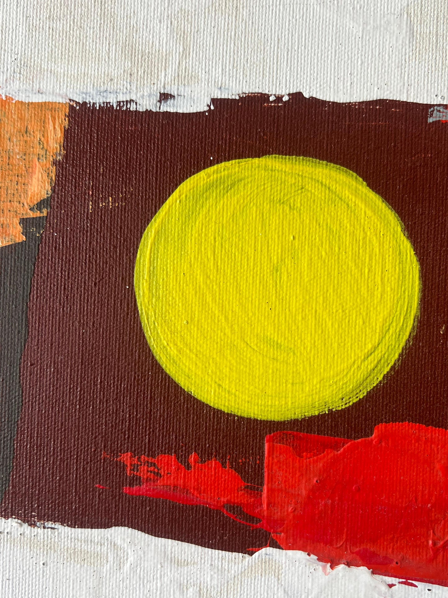 Frisman Vintage A Colorful Abstract Oil on Canvas by Lee Reynolds For Vanguard Studios