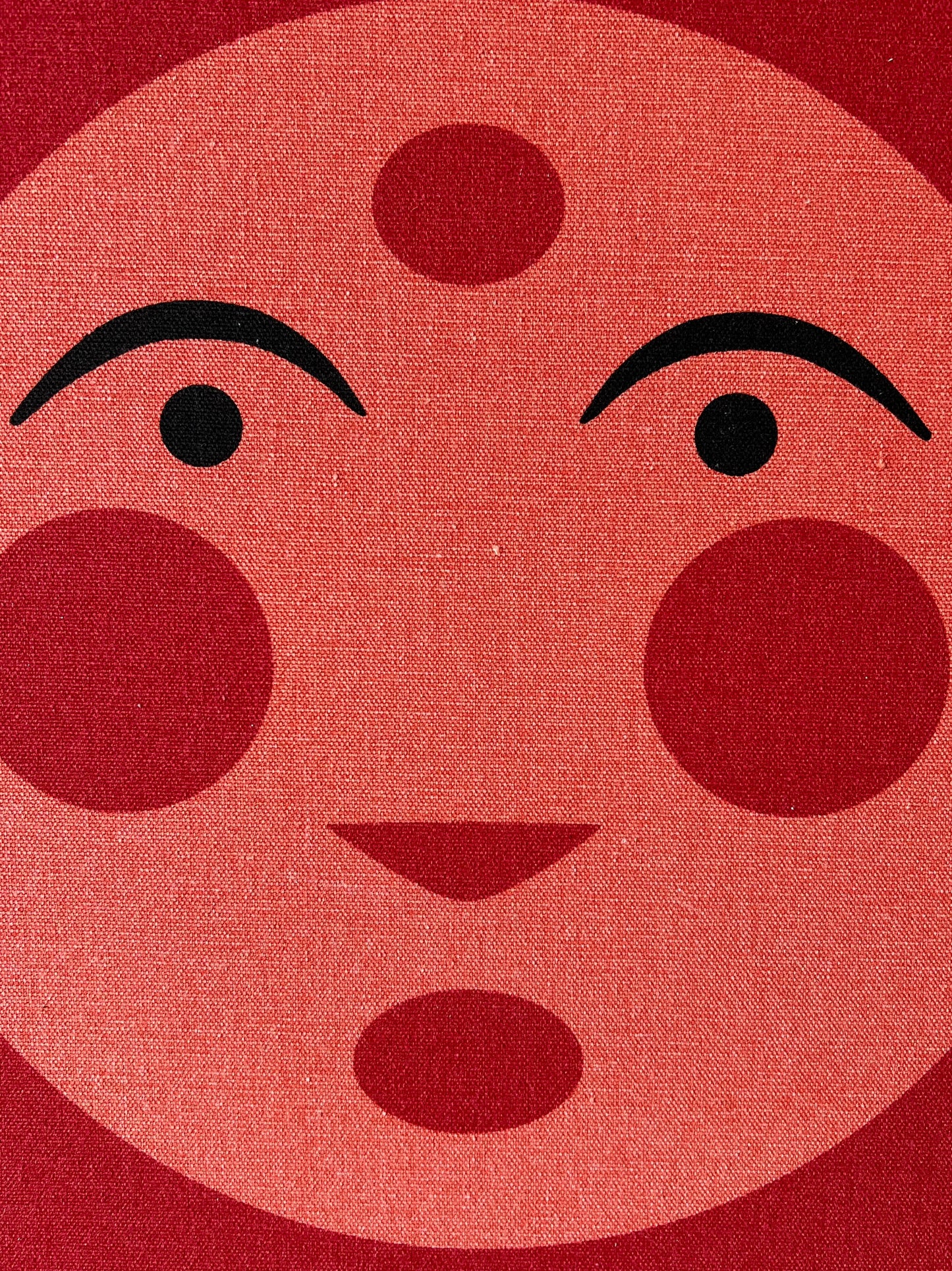 Frisman Vintage A Vintage Alexander Girard Sun Screenprint On Canvas ca' 1970's