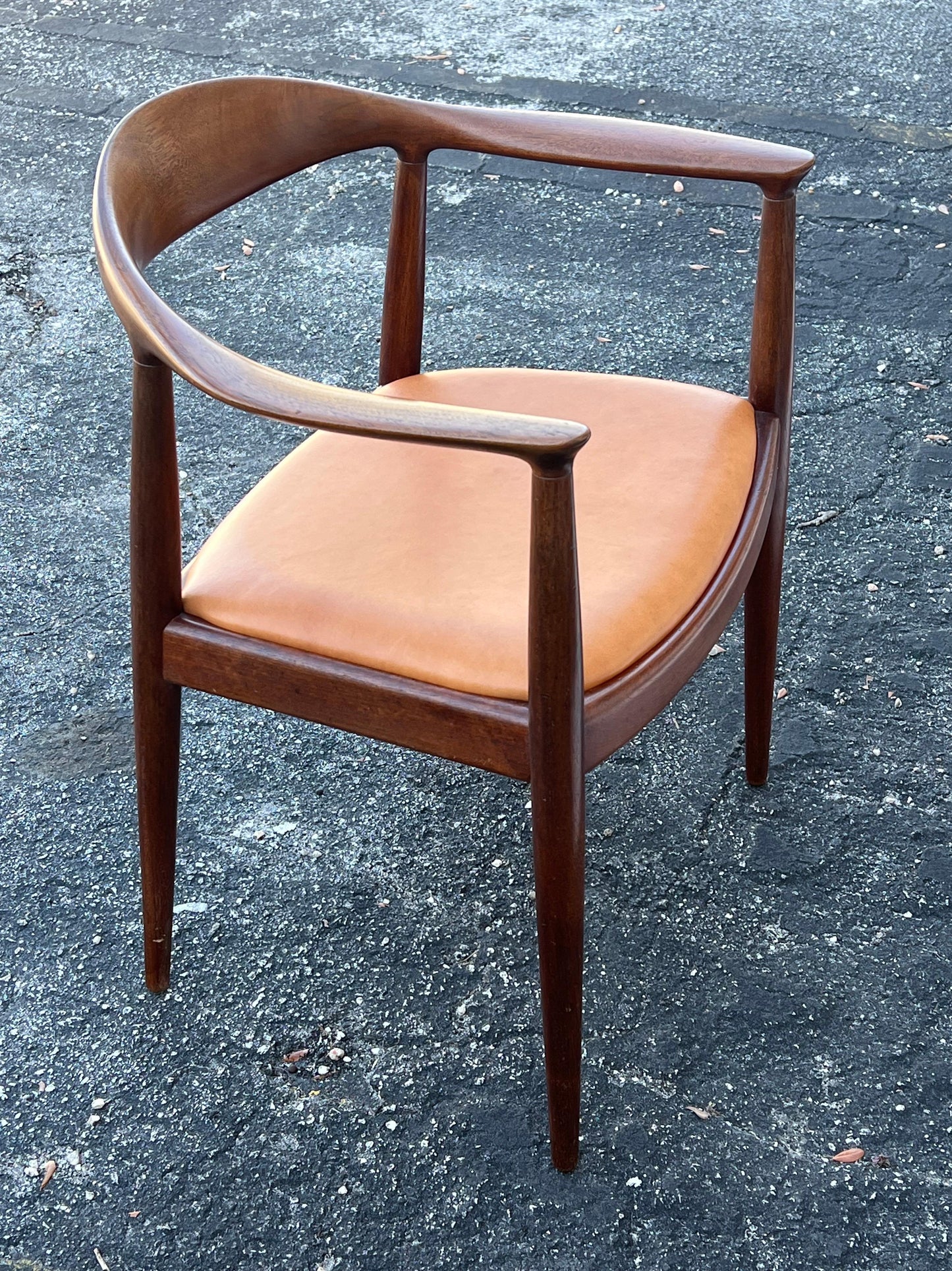 Frisman Vintage Vintage Hans Wegner "The" Chair Johannes Hansen Teak Danish Patina