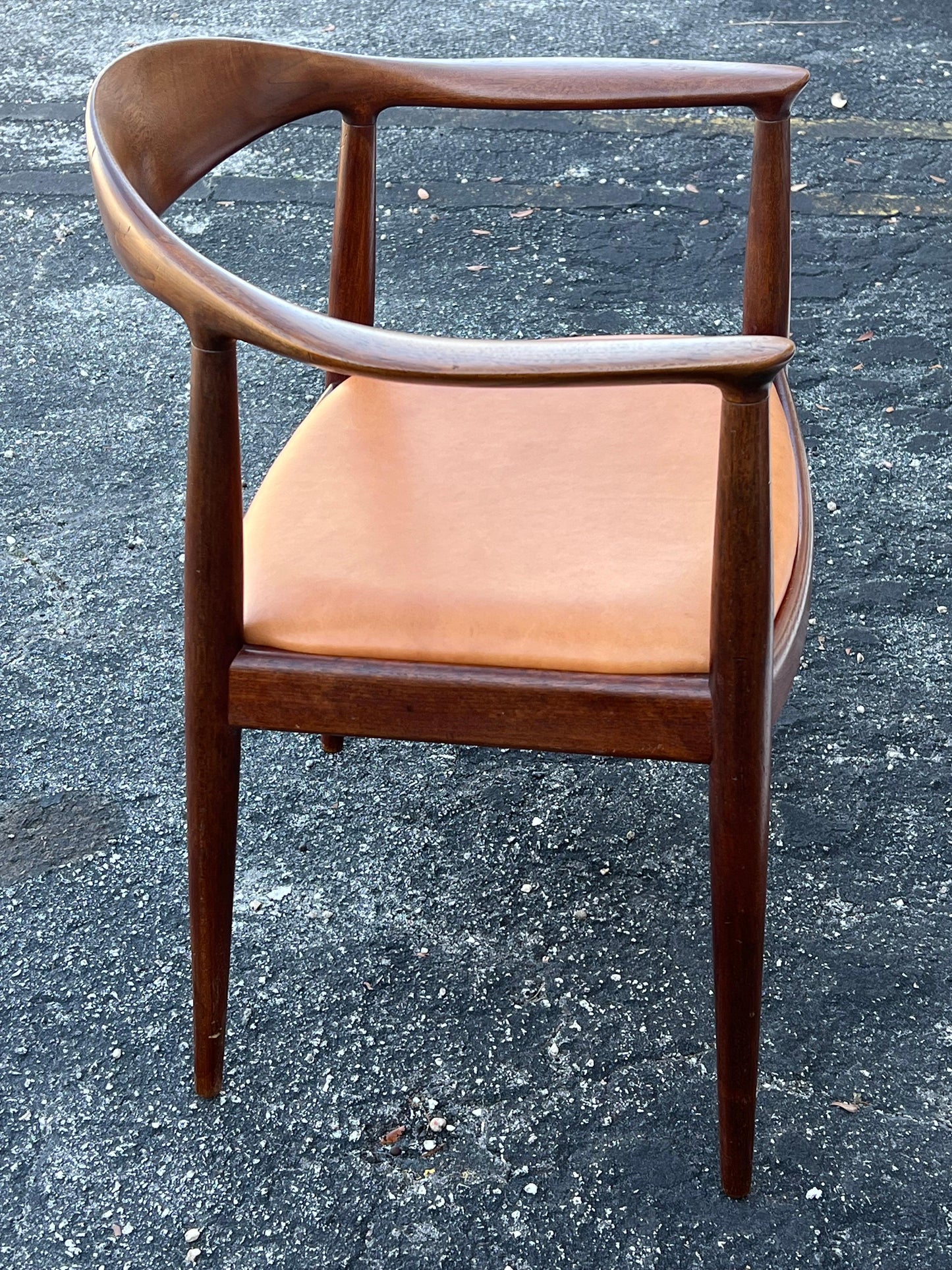 Frisman Vintage Vintage Hans Wegner "The" Chair Johannes Hansen Teak Danish Patina