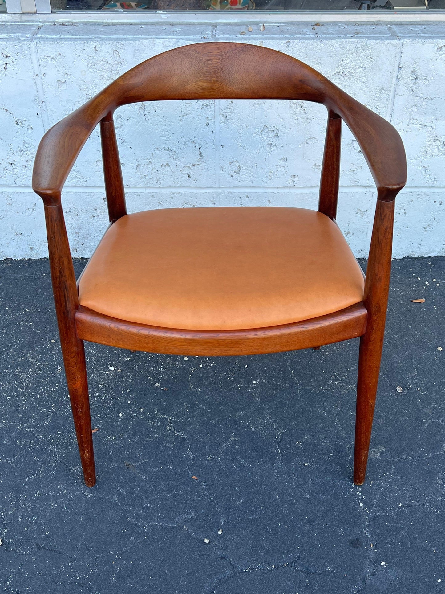 Frisman Vintage Vintage Hans Wegner "The" Chair Johannes Hansen Teak Danish Patina