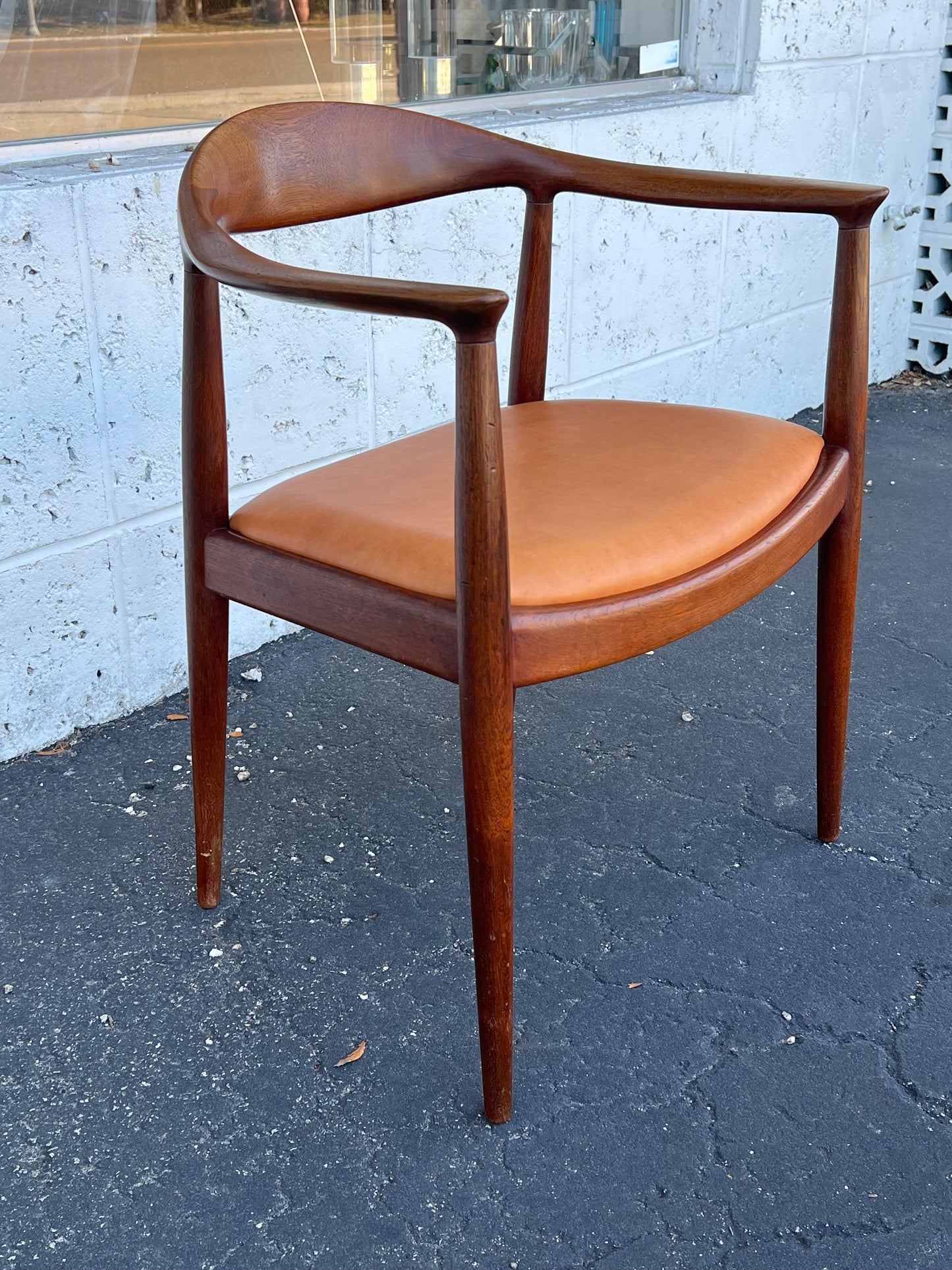 Frisman Vintage Vintage Hans Wegner "The" Chair Johannes Hansen Teak Danish Patina