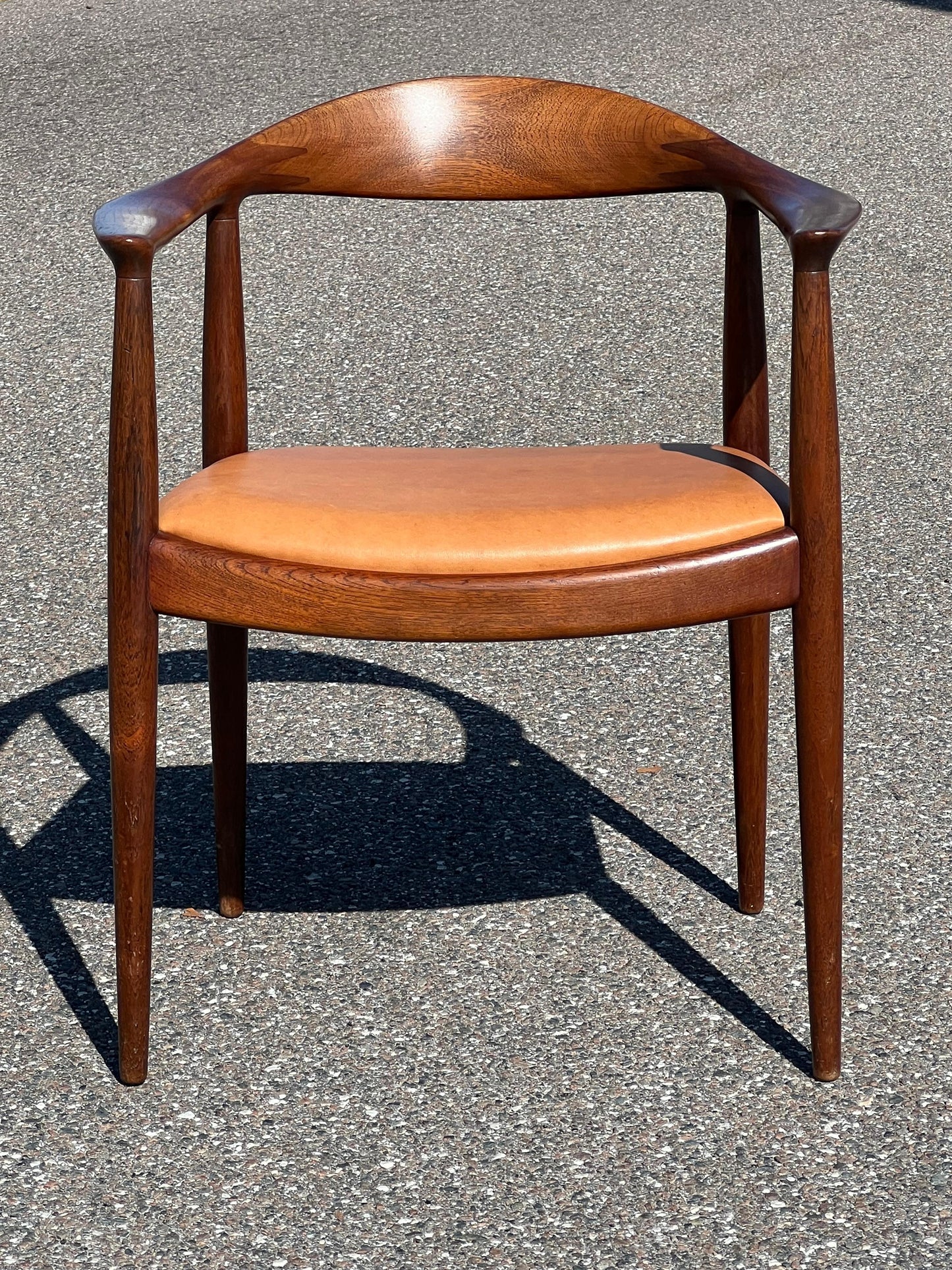 Frisman Vintage Vintage Hans Wegner "The" Chair Johannes Hansen Teak Danish Patina