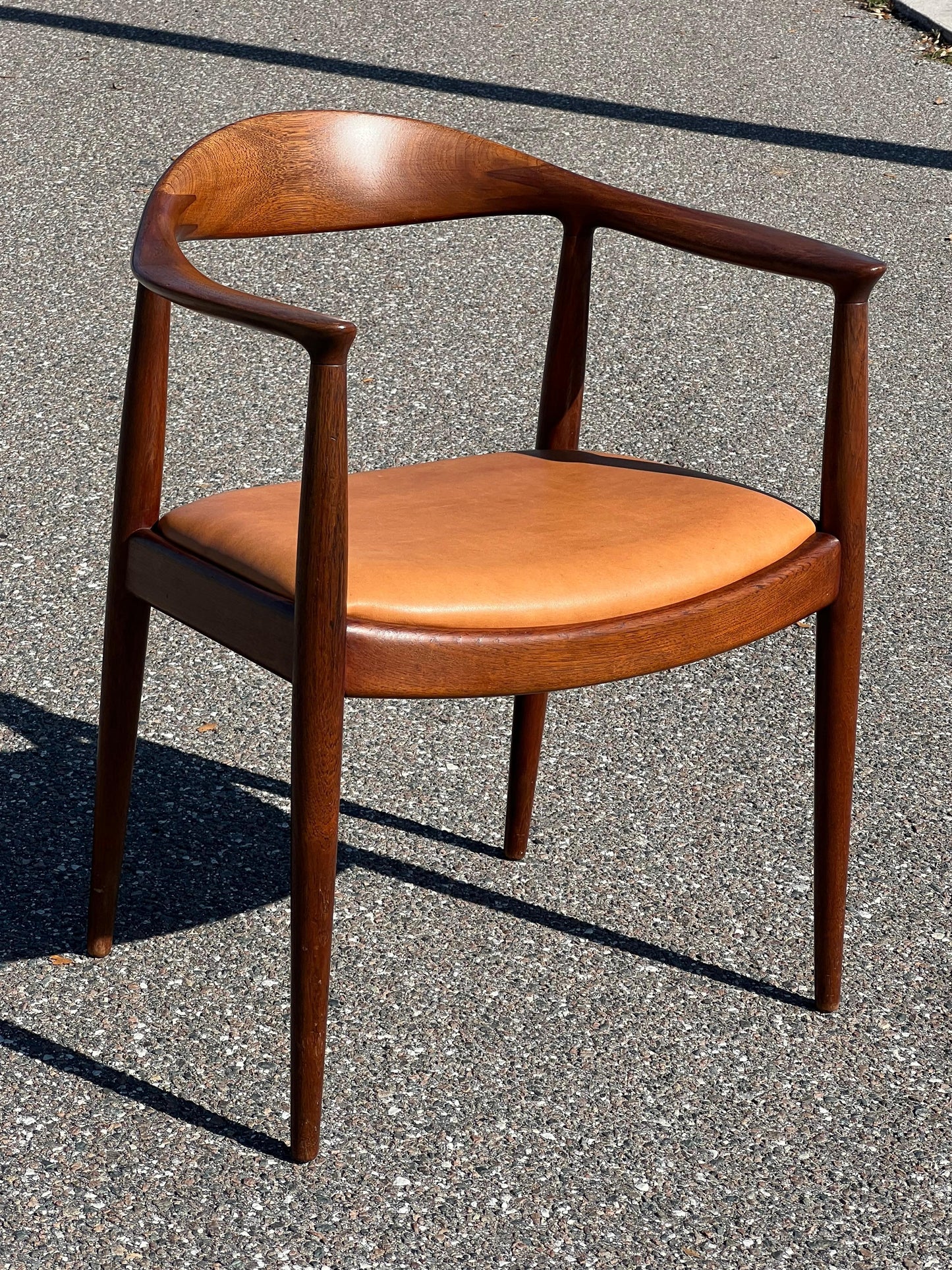 Frisman Vintage Vintage Hans Wegner "The" Chair Johannes Hansen Teak Danish Patina
