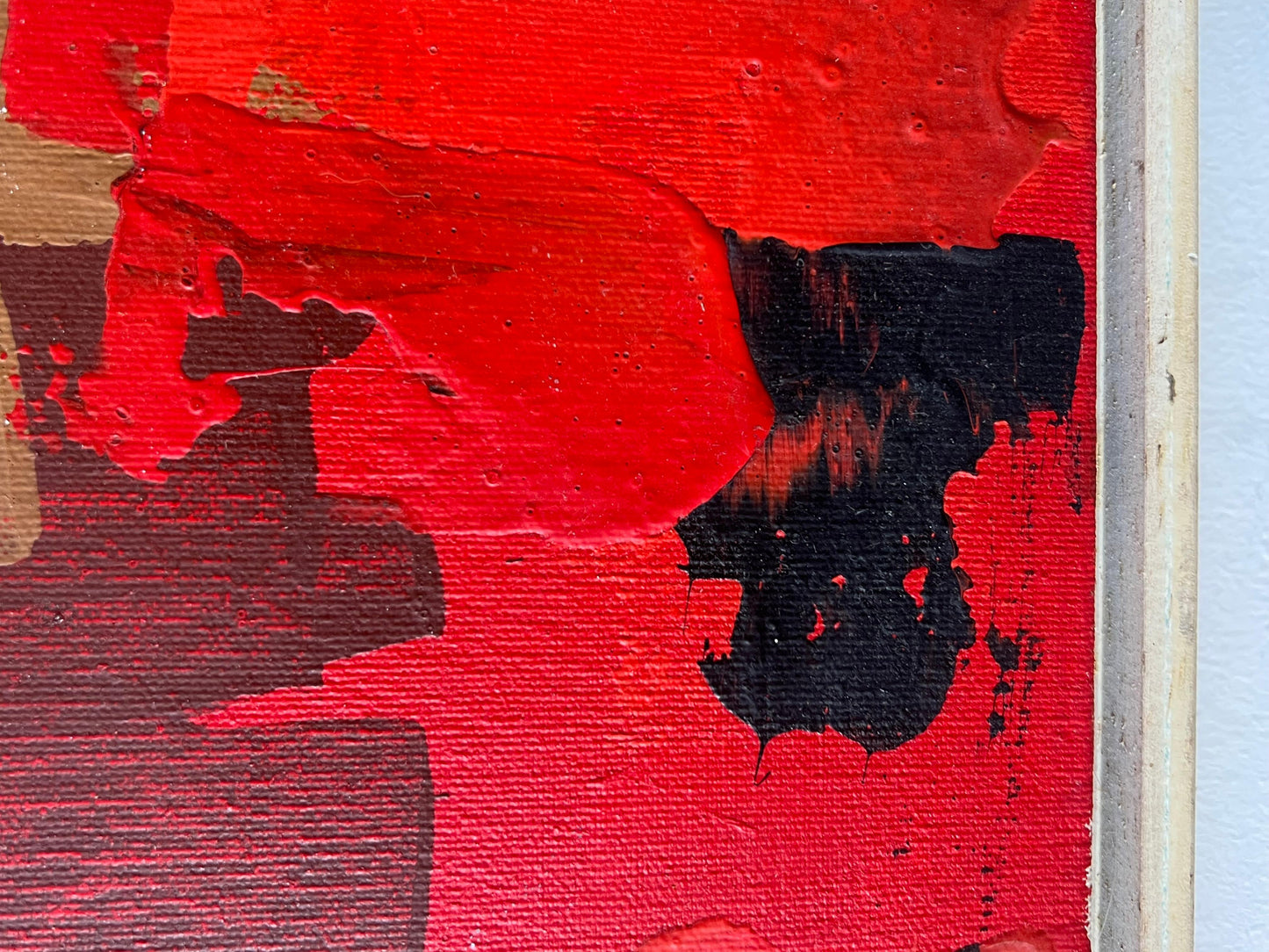 Frisman Vintage A Colorful Abstract Oil on Canvas by Lee Reynolds For Vanguard Studios