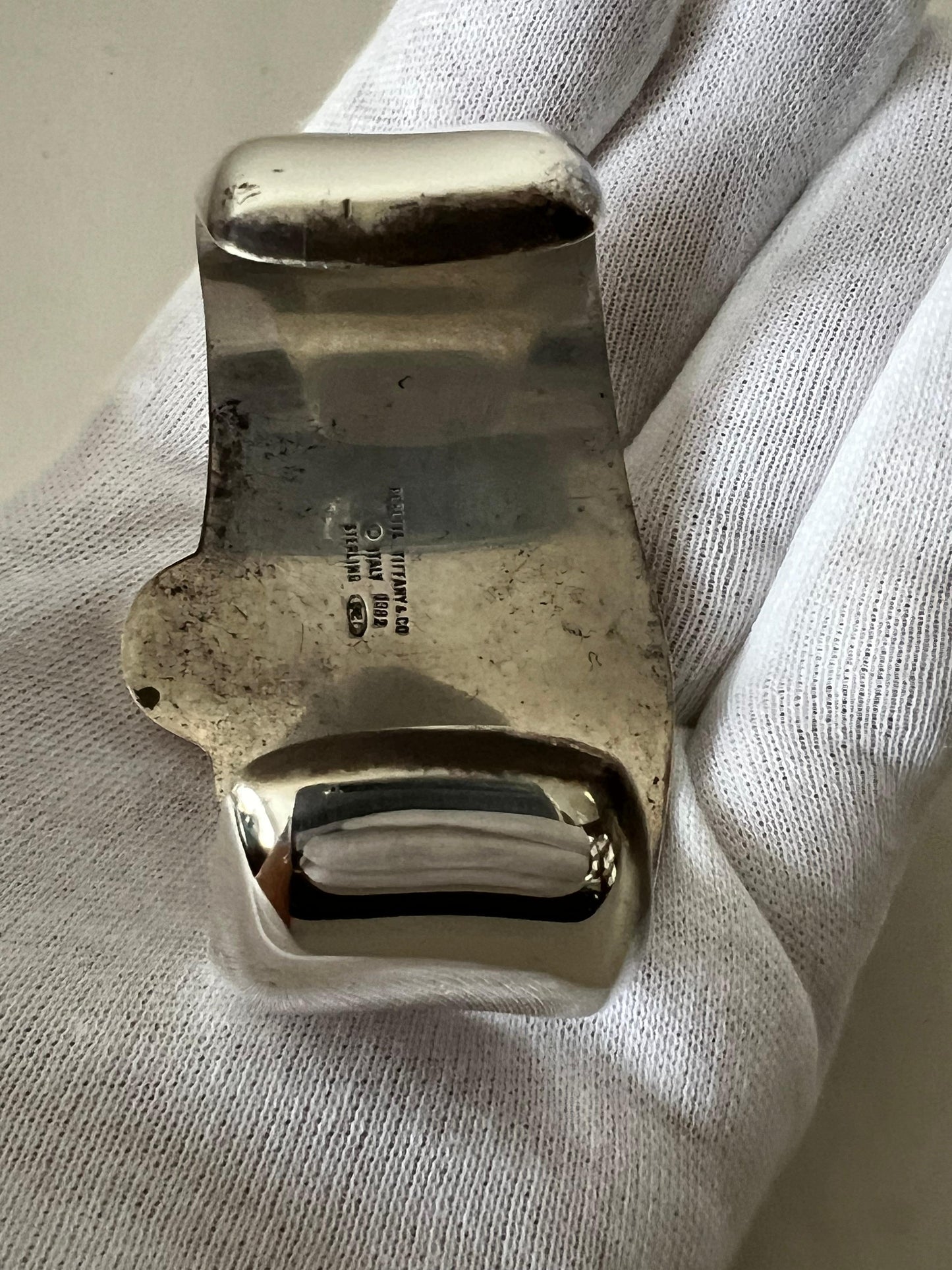 Frisman Vintage Elsa Peretti Tiffany Polished Sterling Cuff Bracelet 1982
