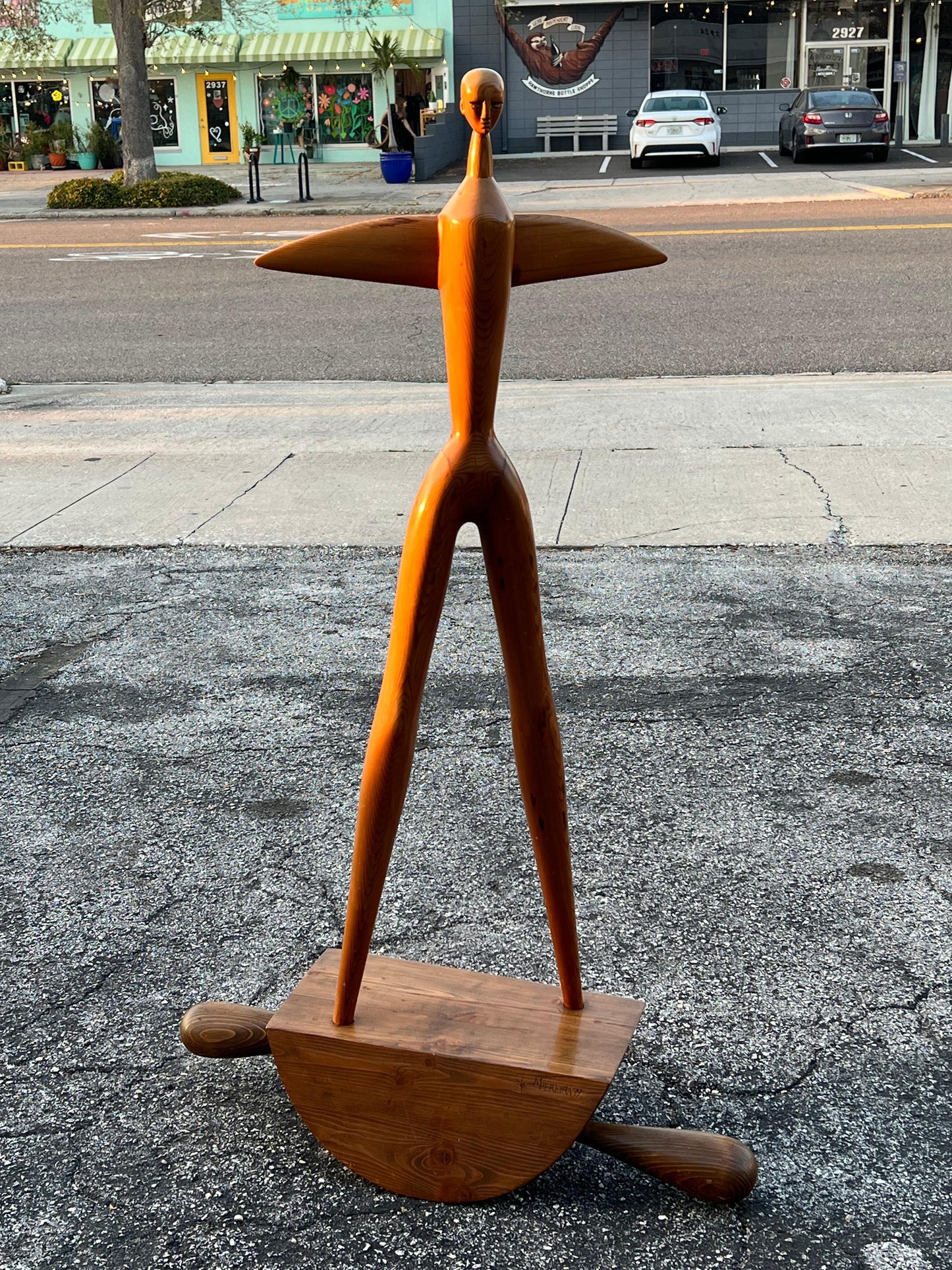 Frisman Vintage A Large Figurative Sculpture By Manuel Pereira da Silva 1979